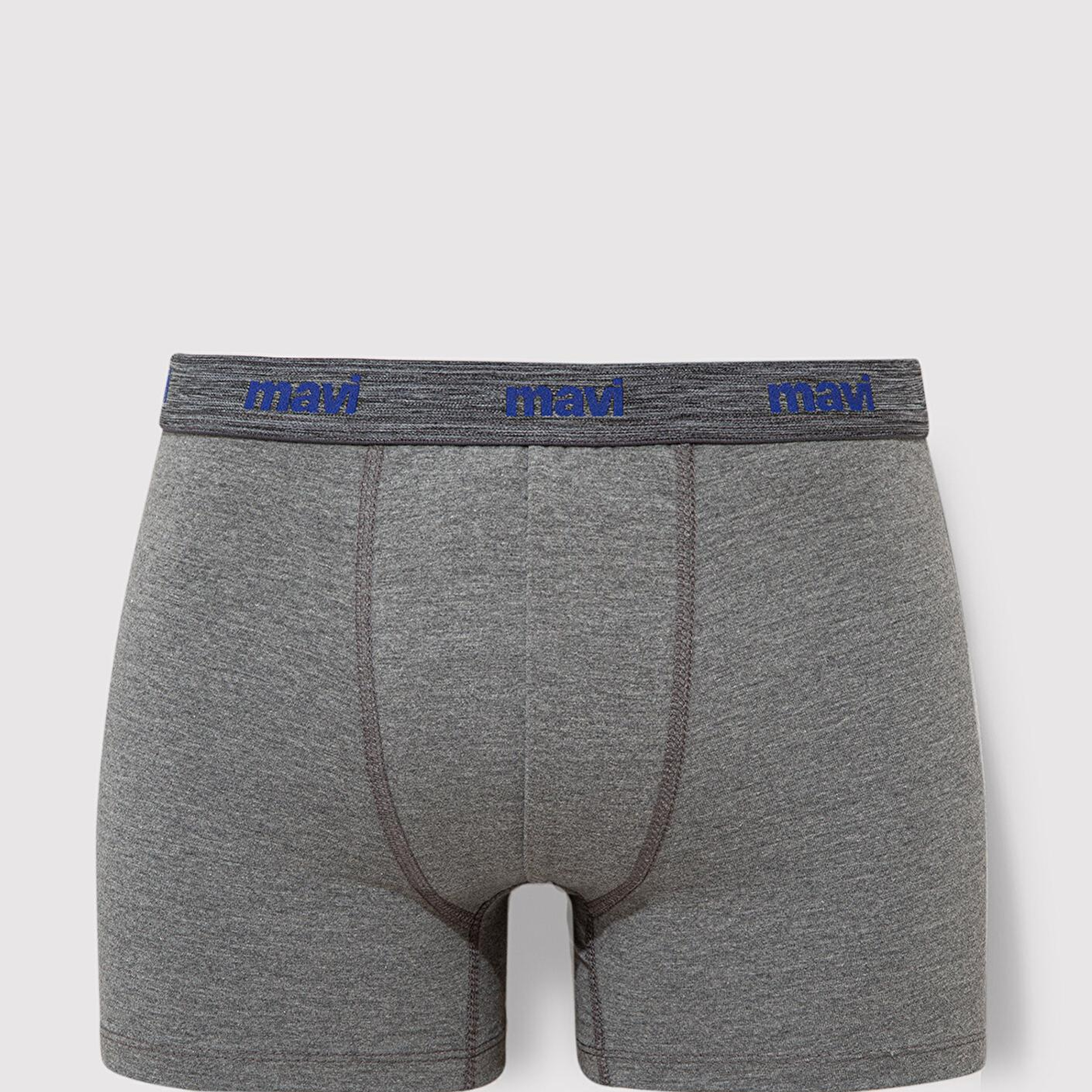 Mavi 3lü Gri Basic Boxer 0911407-23854
