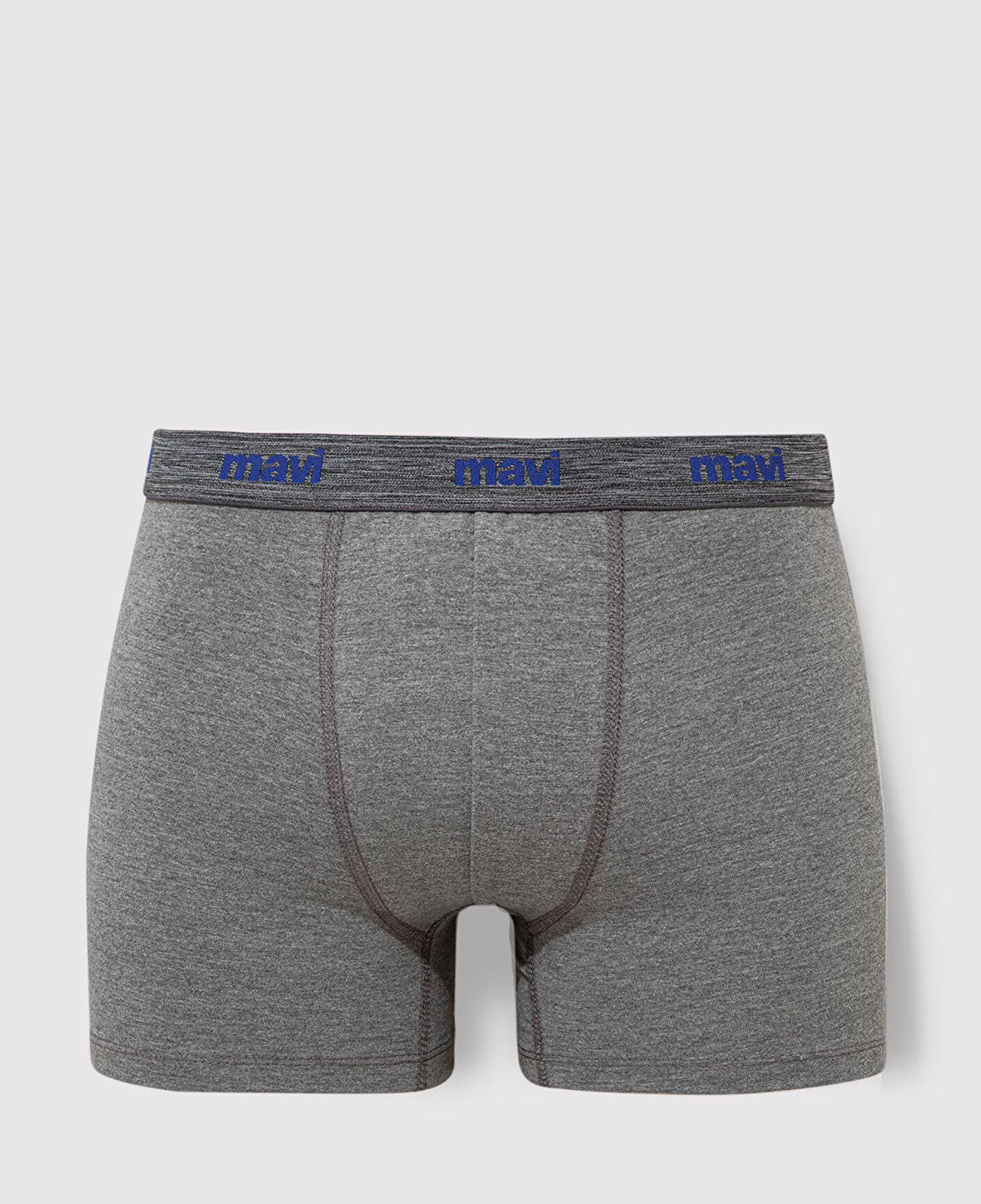 Mavi 3lü Gri Basic Boxer 0911407-23854