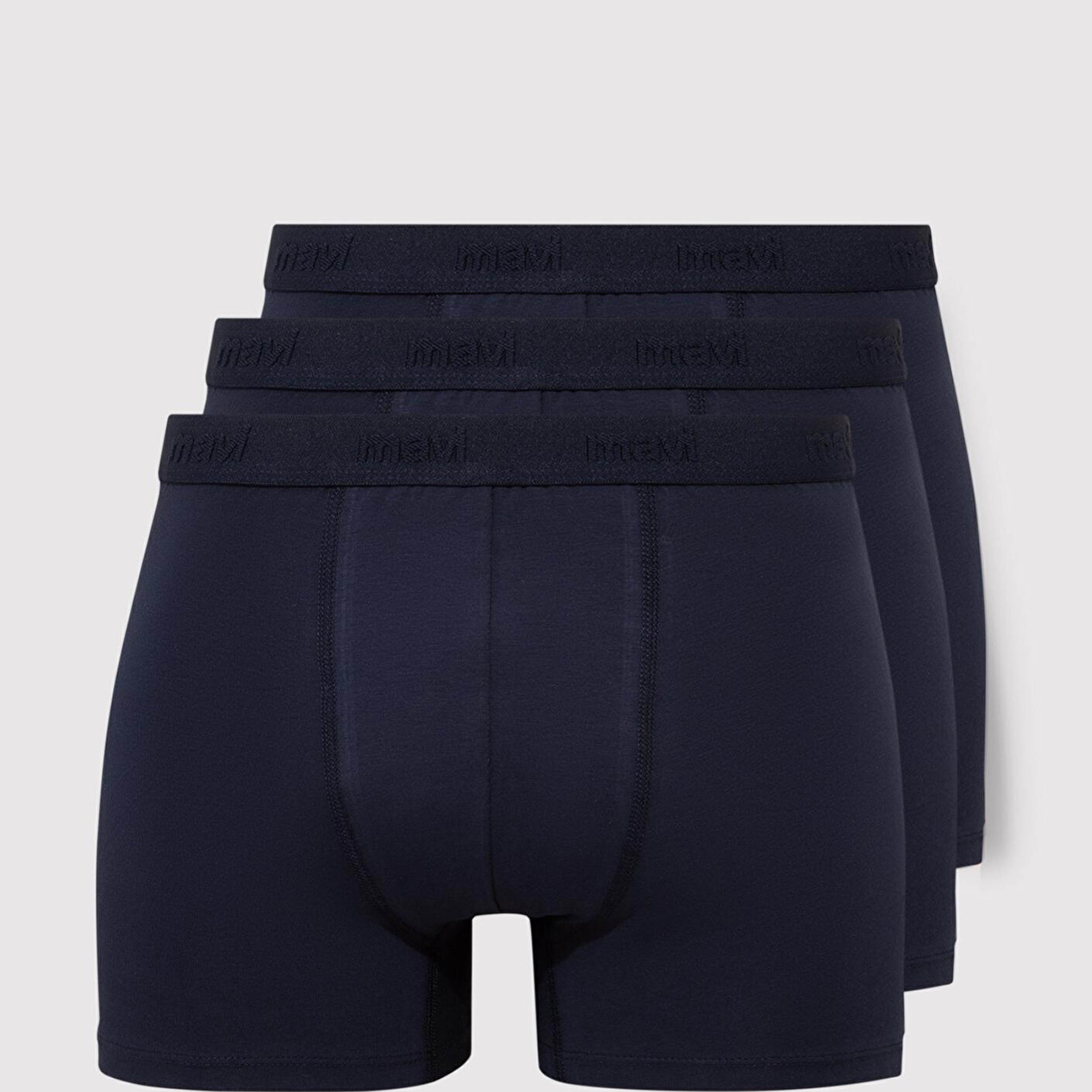 Mavi 3lü Lacivert Basic Boxer 0911414-30761