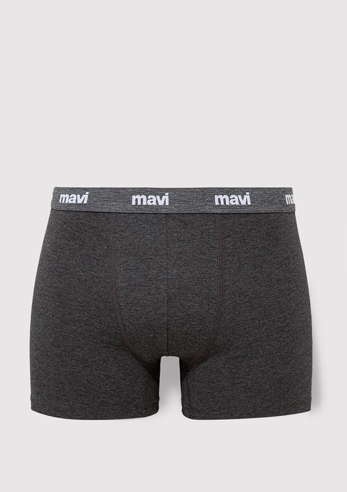 Mavi 3lü Gri Basic Boxer 0911407-23854