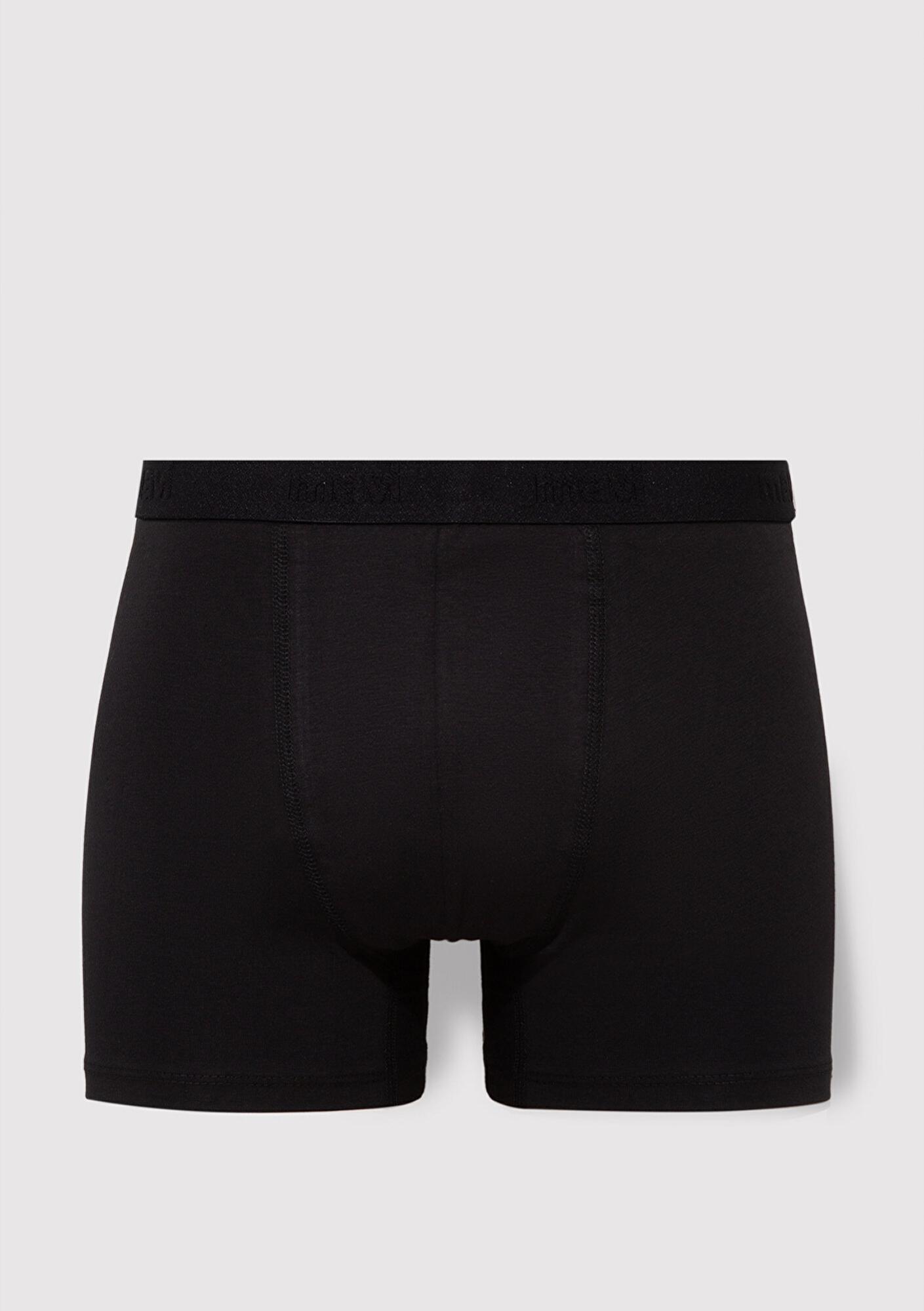 Mavi 3lü Baskılı Siyah Boxer 0911420-900