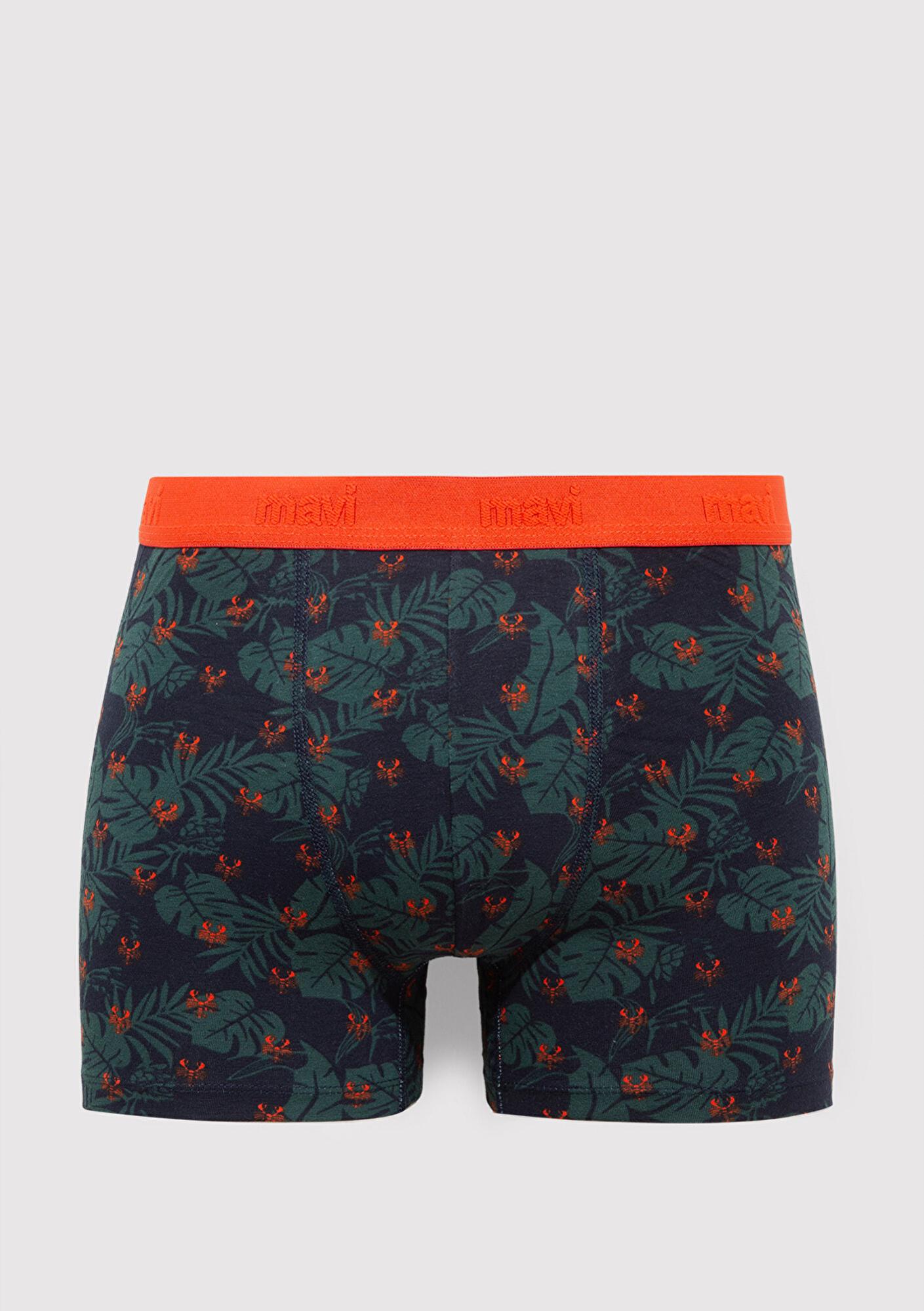 Mavi 3lü Baskılı Boxer 0911421-33648