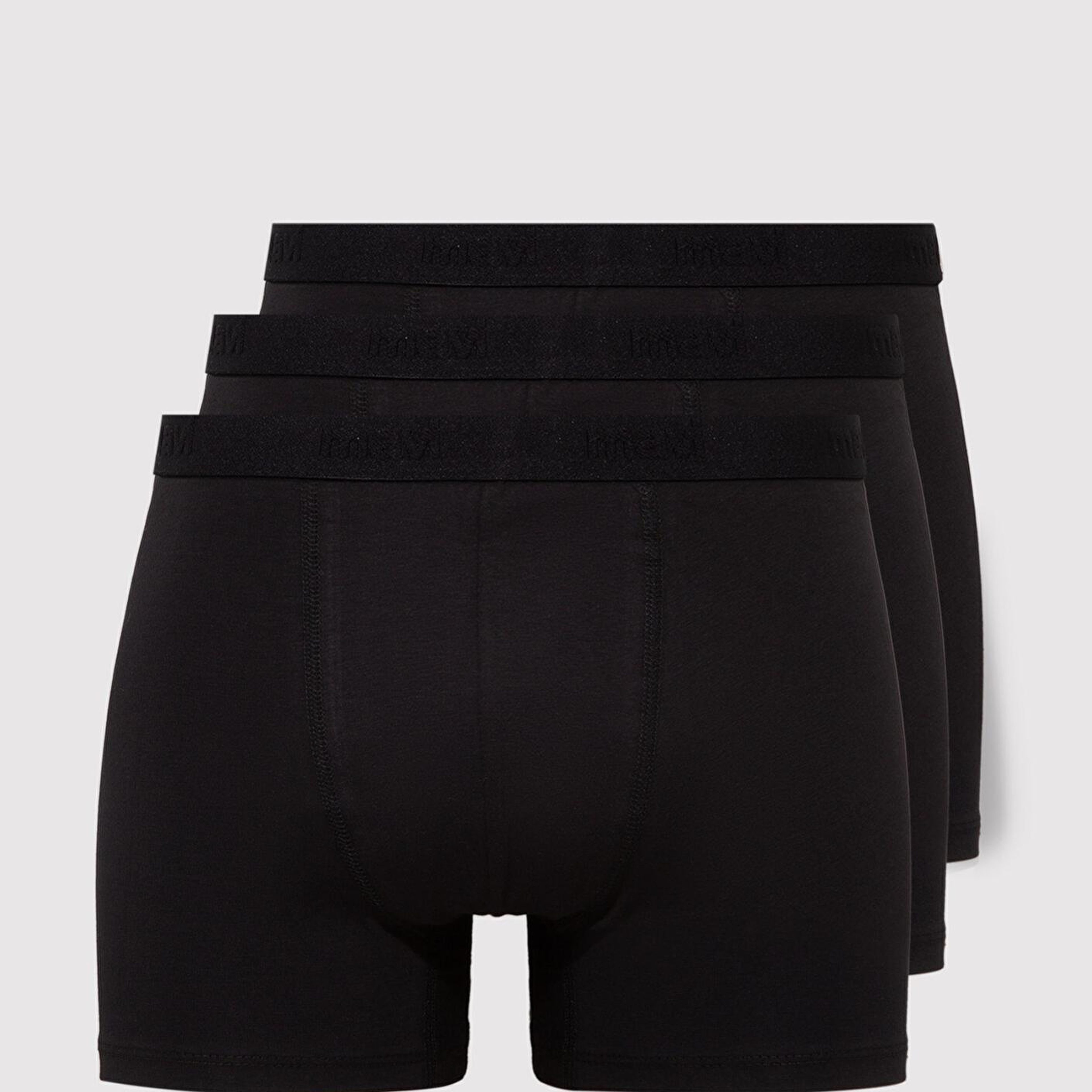 Mavi 3lü Siyah Basic Boxer 0911413-900