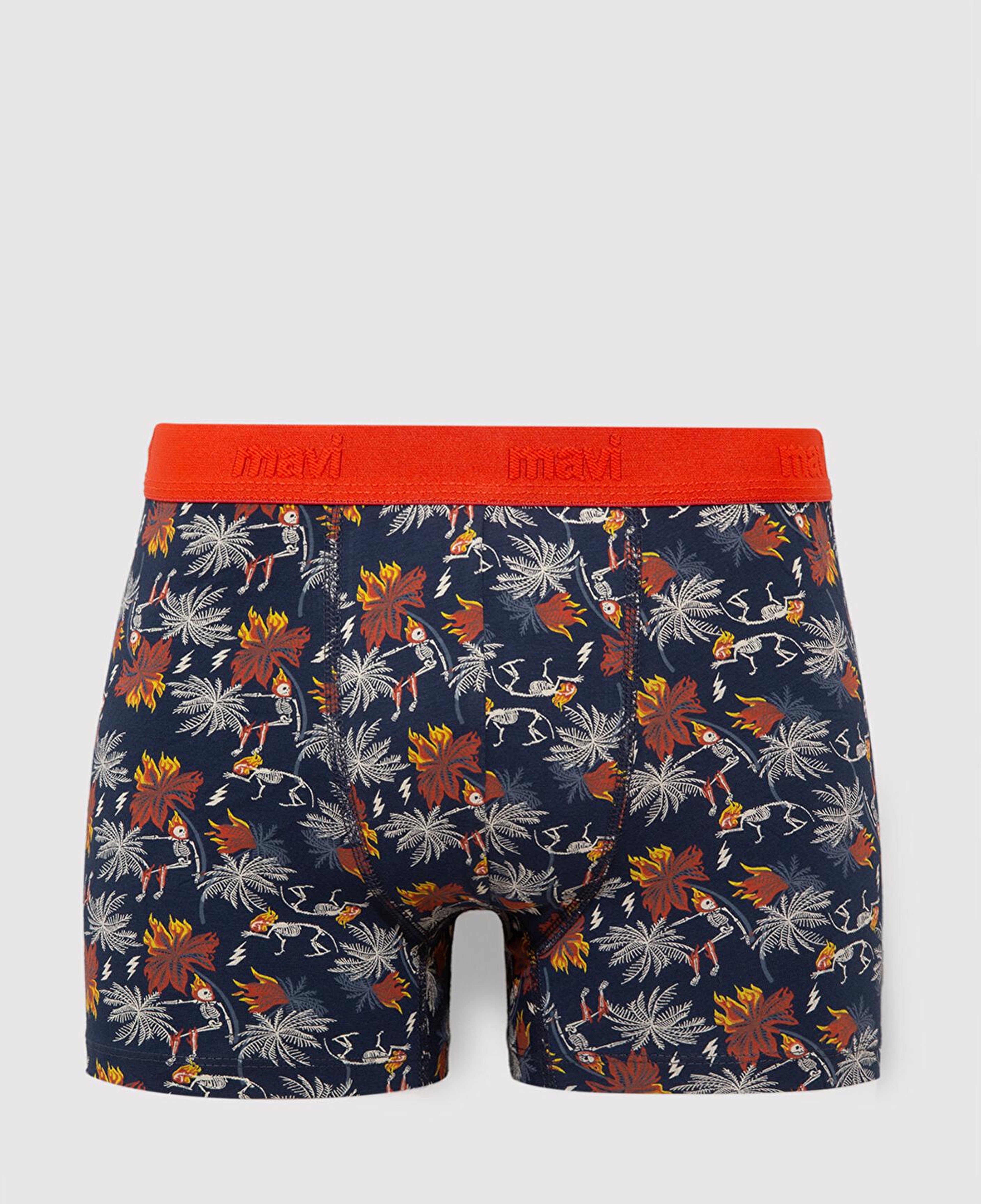 Mavi 3lü Baskılı Boxer 0911409-85585