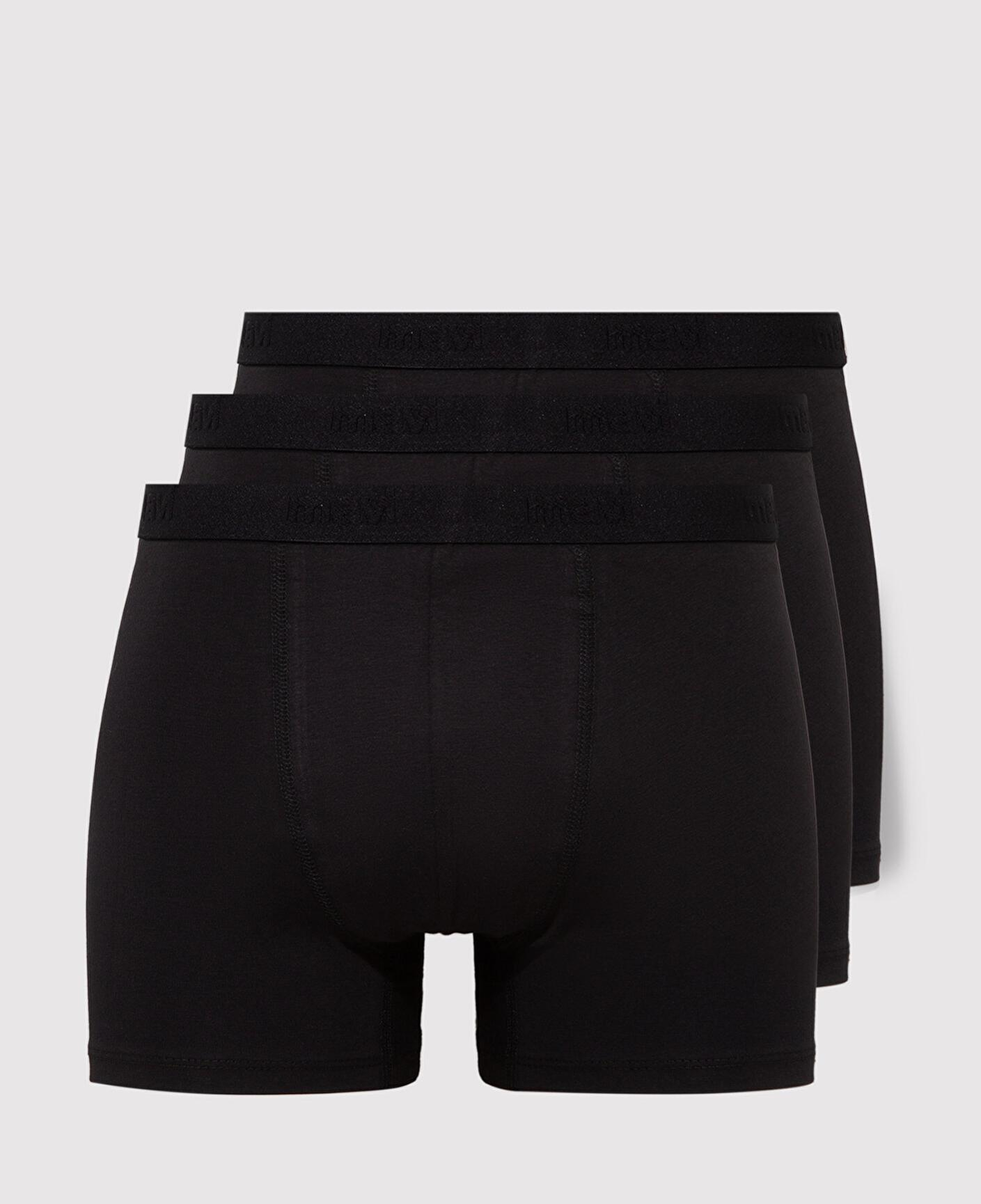 Mavi 3lü Siyah Basic Boxer 0911413-900