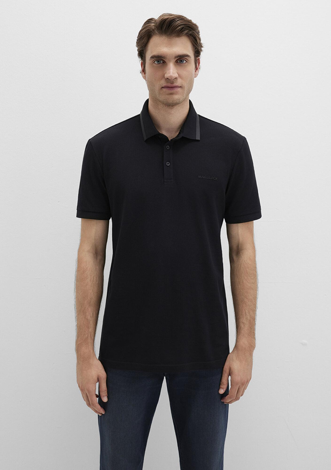 Mavi Siyah Polo Tişört Slim Fit / Dar Kesim 0611829-900