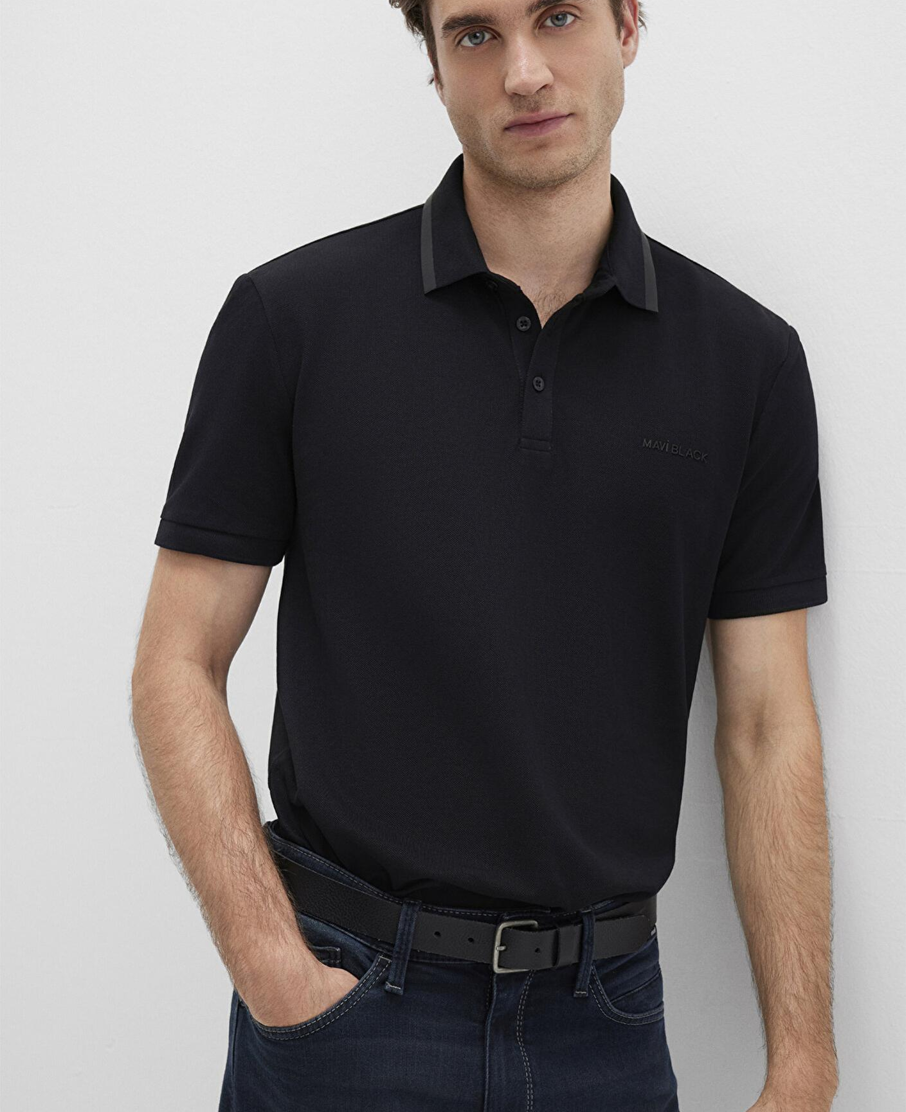 Mavi Siyah Polo Tişört Slim Fit / Dar Kesim 0611829-900