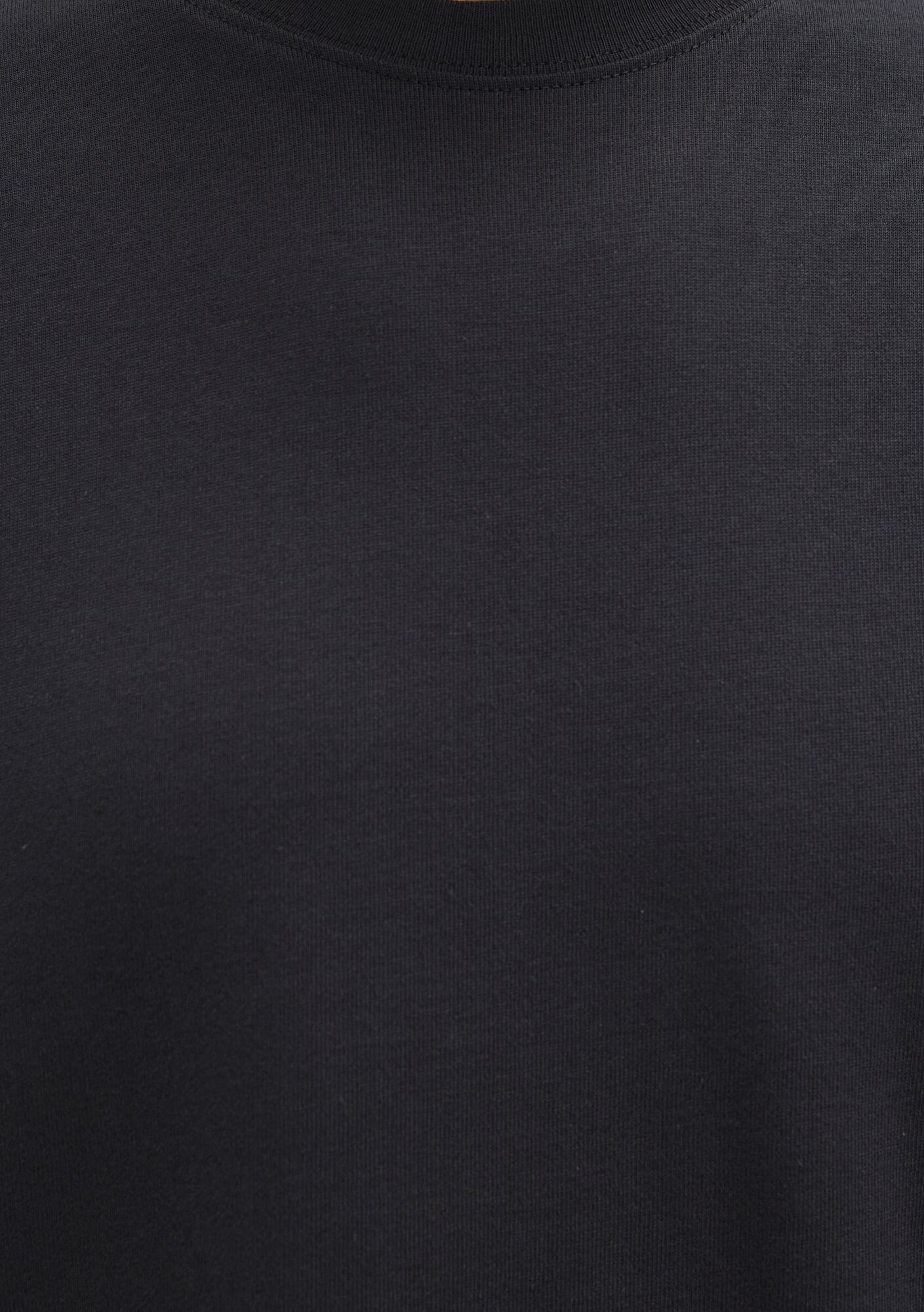 Mavi Bisiklet Yaka Siyah Basic Tişört Loose Fit / Bol Rahat Kesim 0611596-900