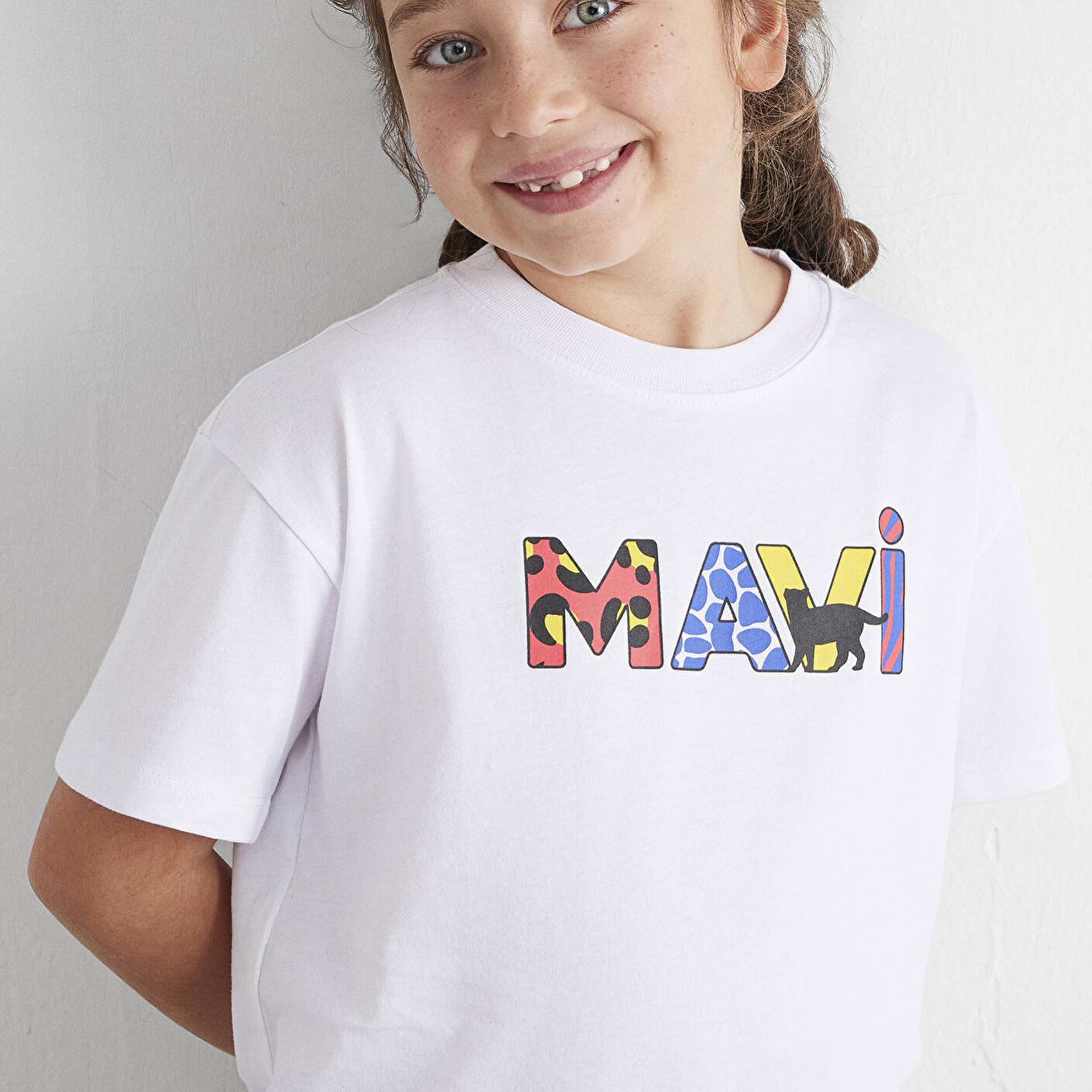 Mavi Mavi Logo Baskılı Beyaz Tişört Loose Fit / Bol Rahat Kesim 7610193-620