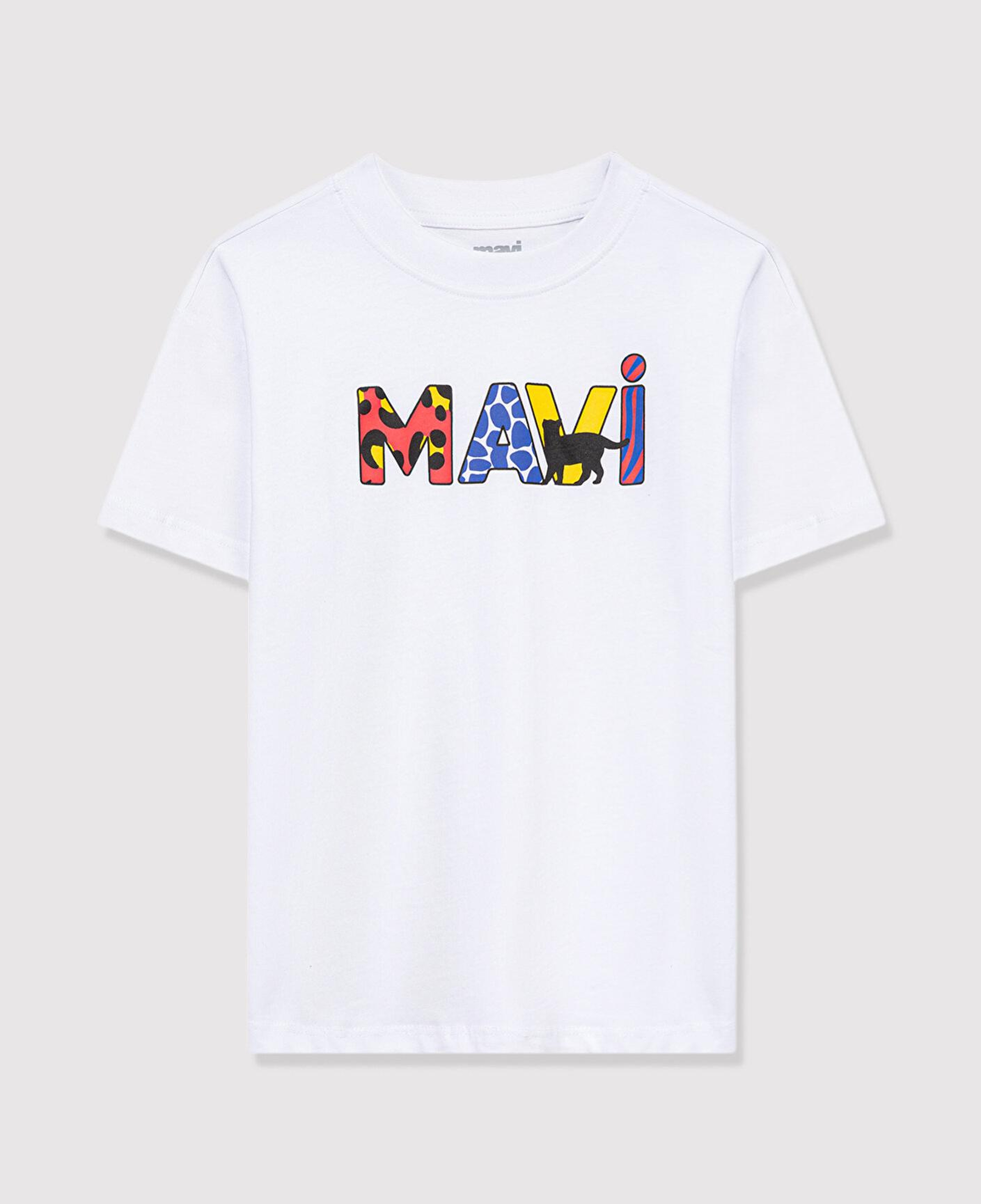 Mavi Mavi Logo Baskılı Beyaz Tişört Loose Fit / Bol Rahat Kesim 7610193-620
