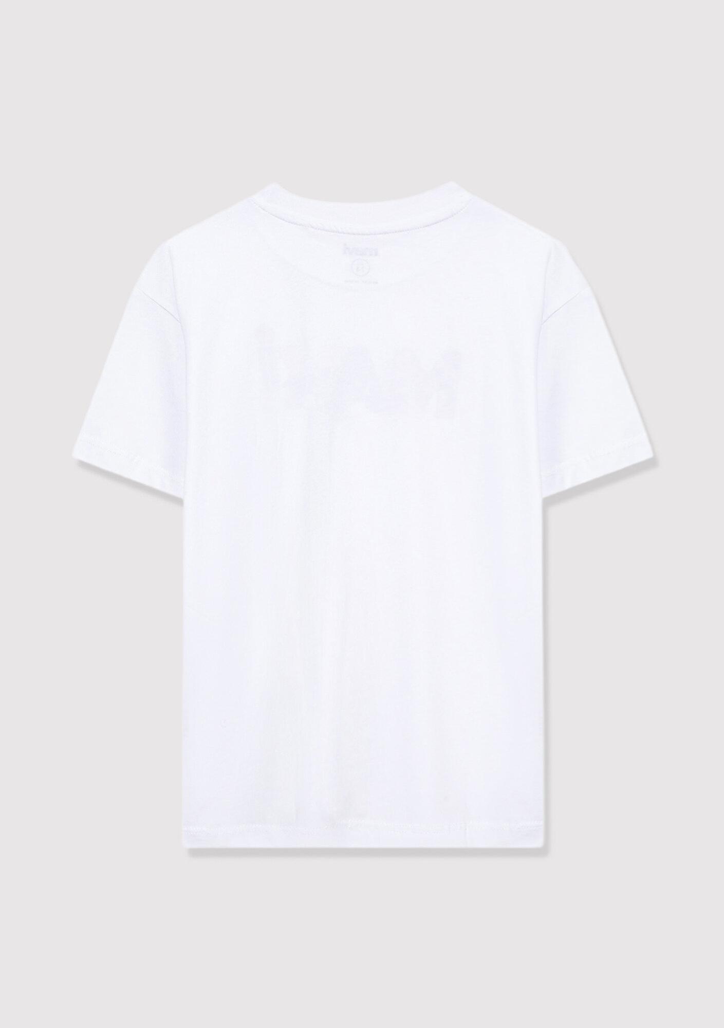 Mavi Mavi Logo Baskılı Beyaz Tişört Loose Fit / Bol Rahat Kesim 7610193-620