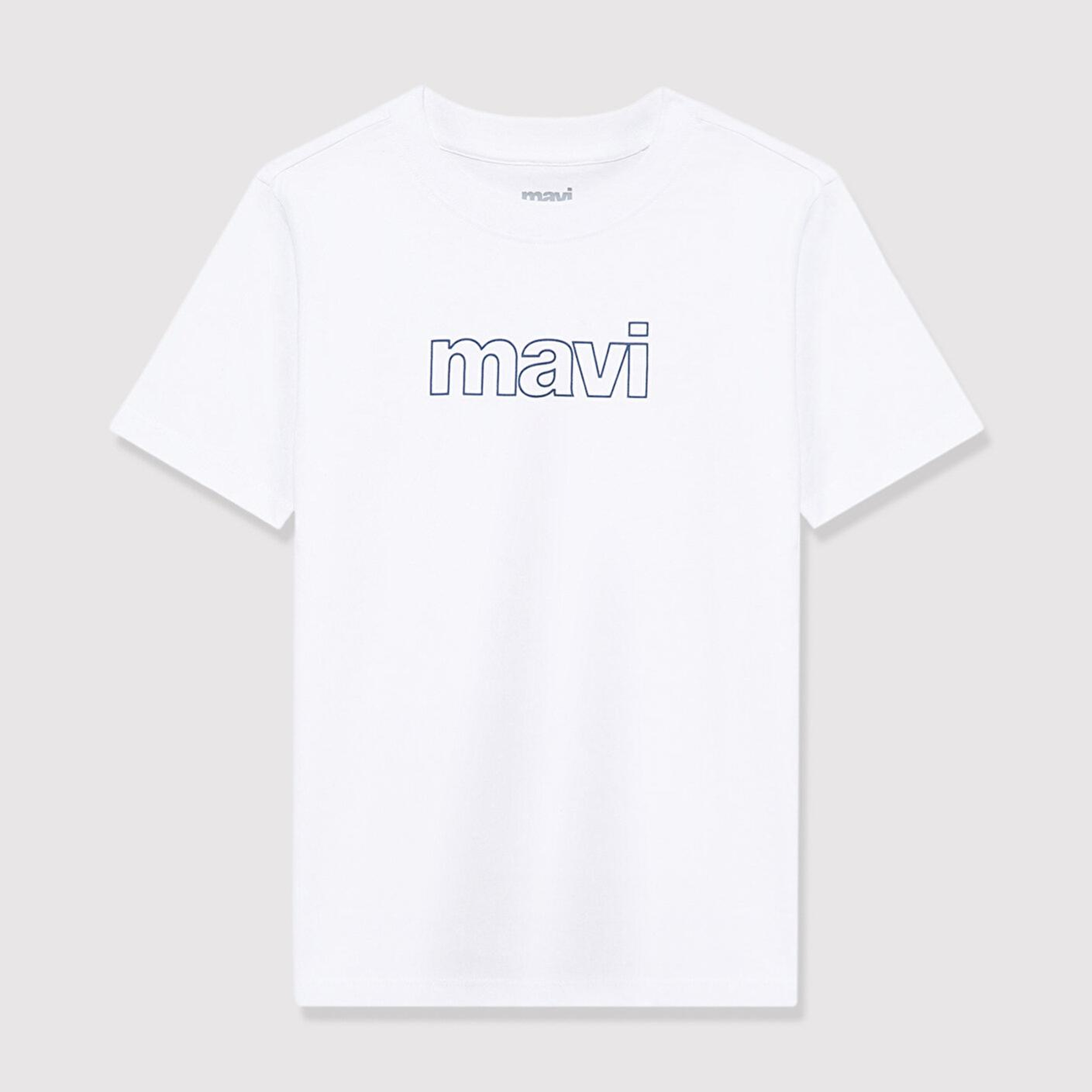 Mavi Mavi Logo Baskılı Beyaz Tişört Regular Fit / Normal Kesim 66323620