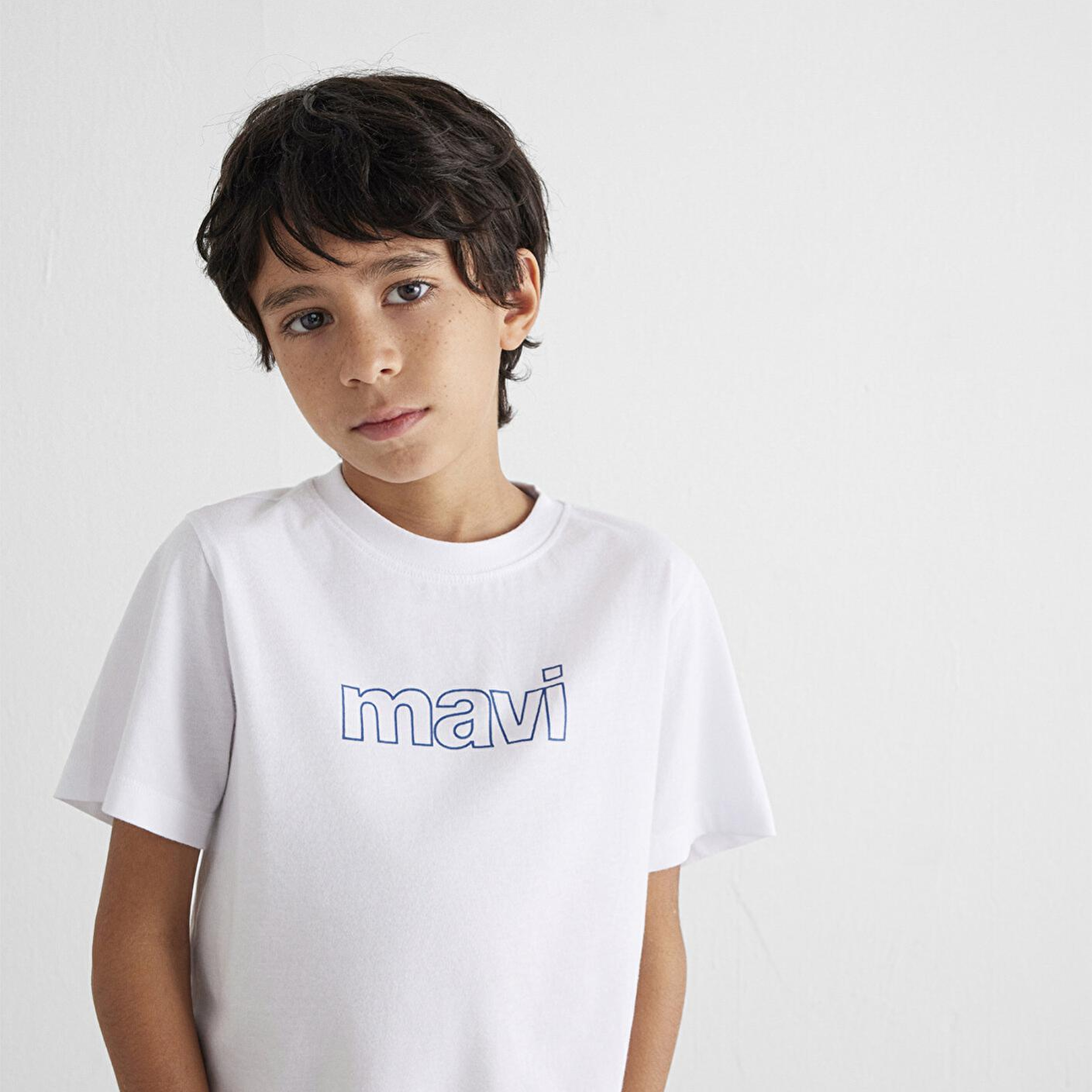 Mavi Mavi Logo Baskılı Beyaz Tişört Regular Fit / Normal Kesim 66323620