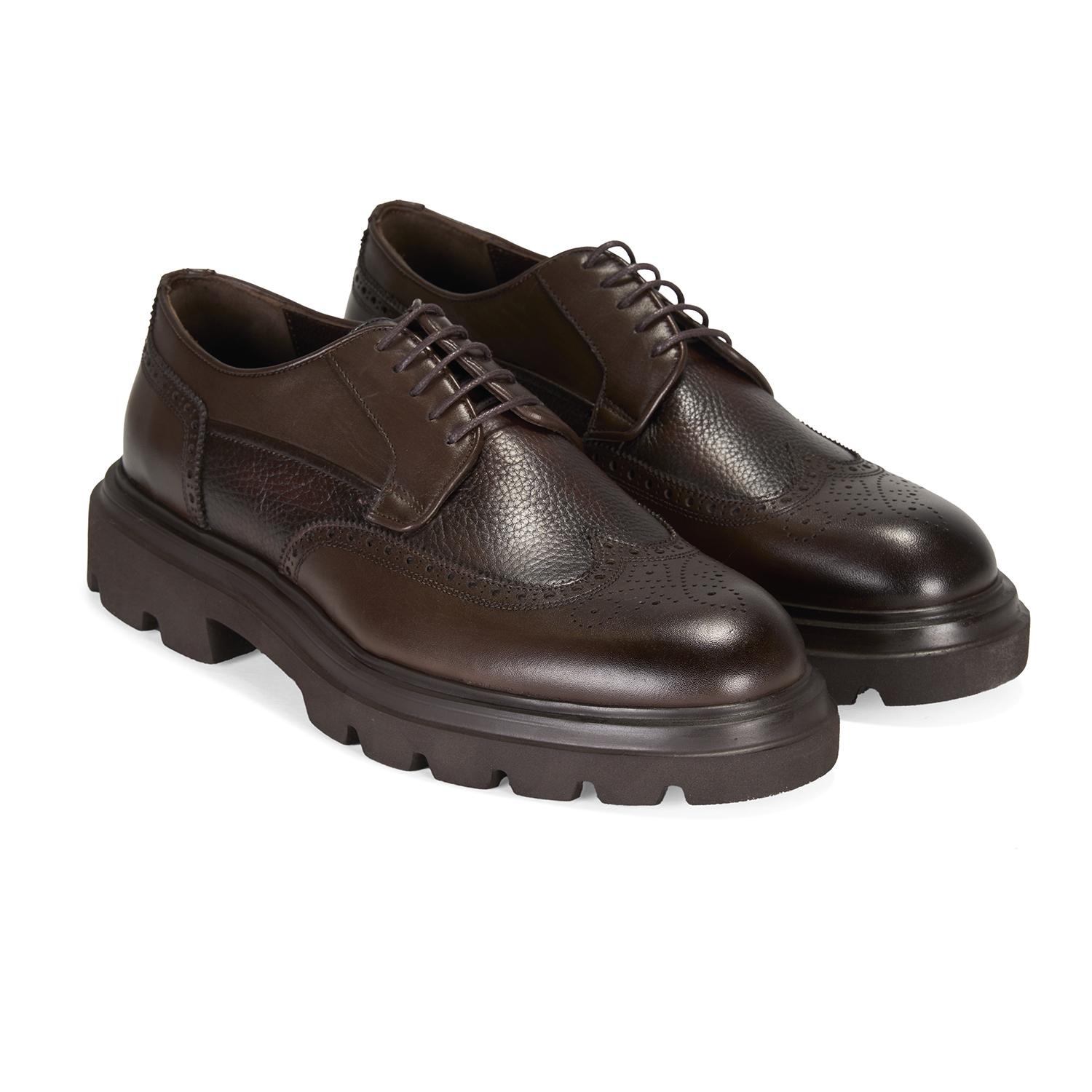 Eliezer Kahve Erkek Deri Klasik Ayakkabı