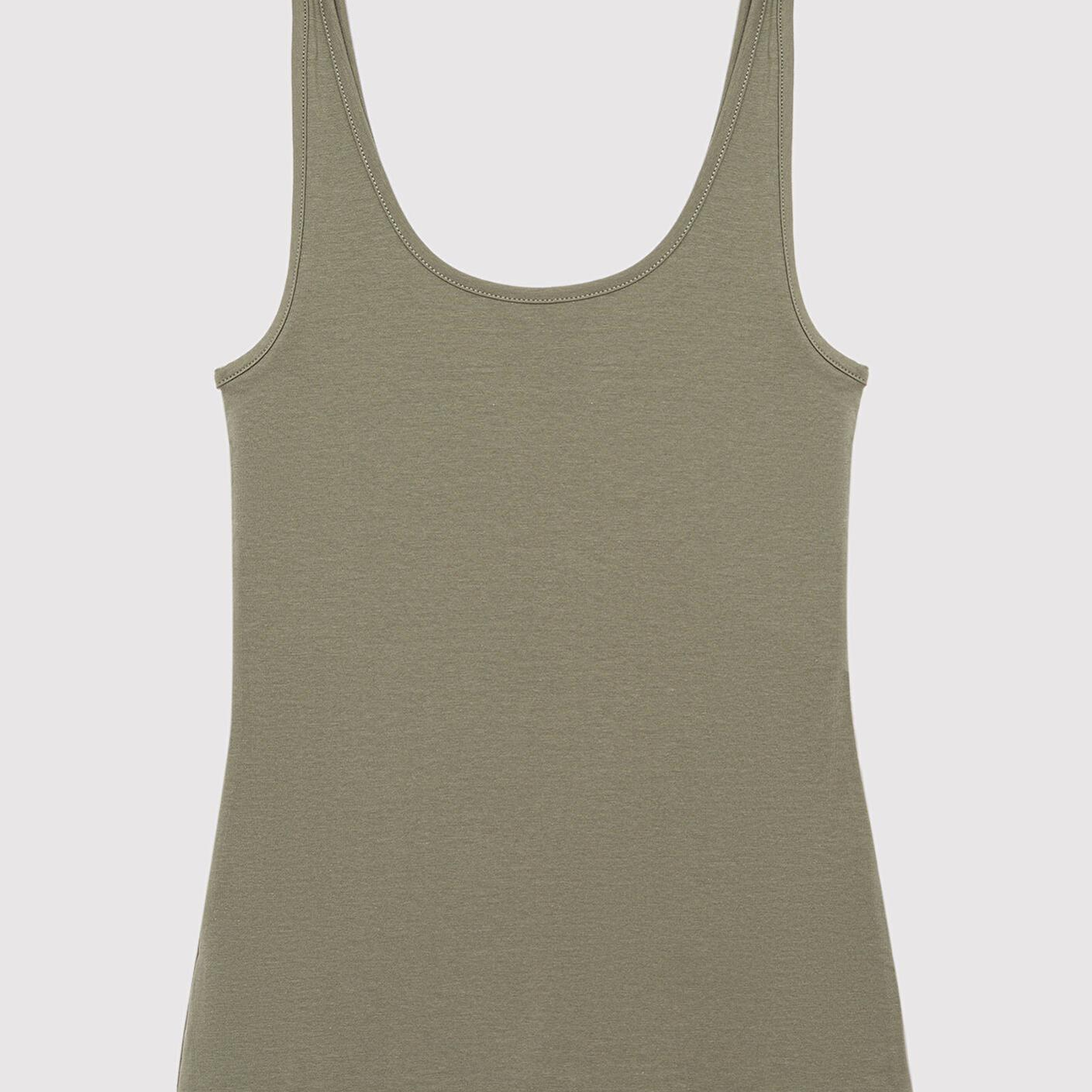 Mavi 2li Bej Haki Kadın Basic Atlet Fitted / Vücuda Oturan Kesim 1611367-70134