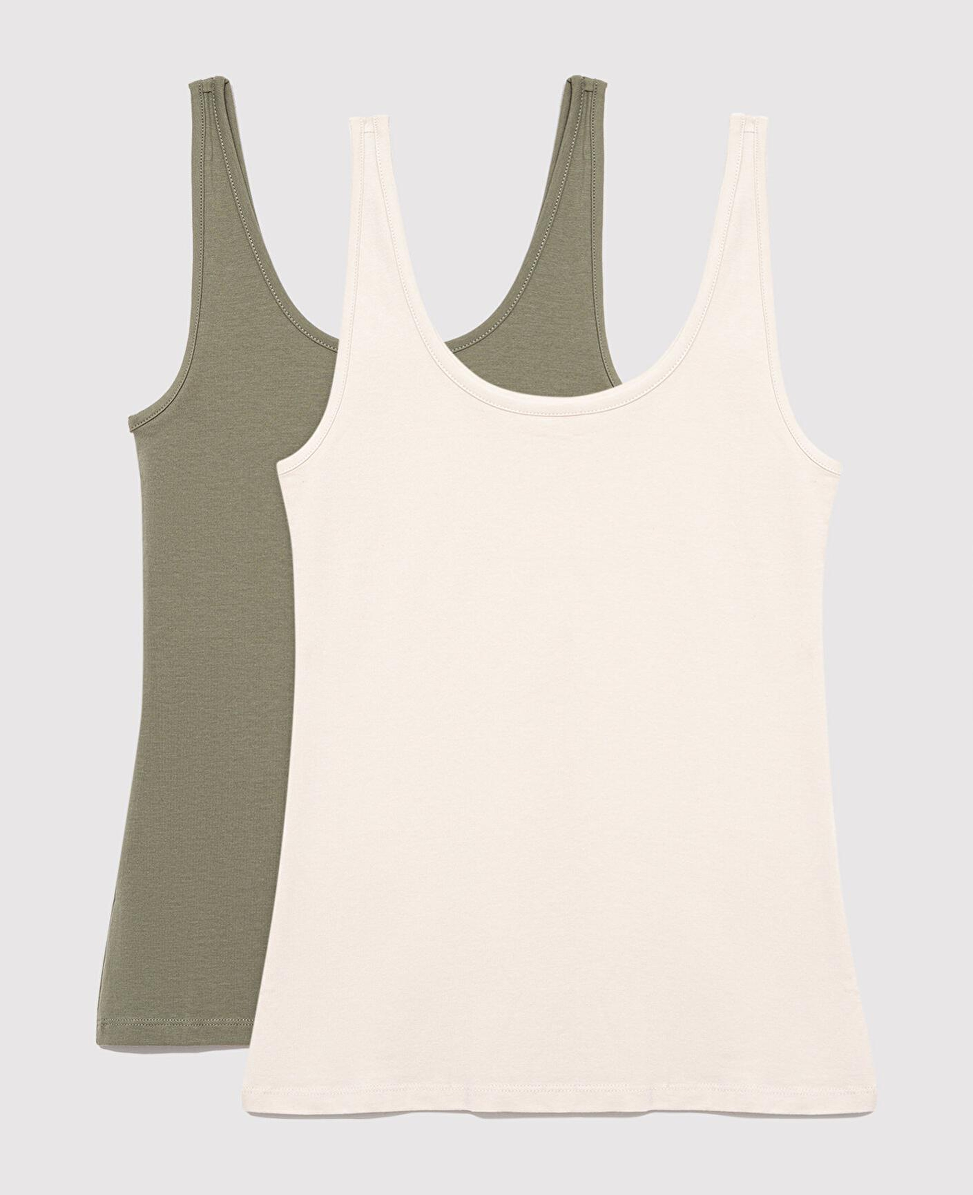 Mavi 2li Bej Haki Kadın Basic Atlet Fitted / Vücuda Oturan Kesim 1611367-70134