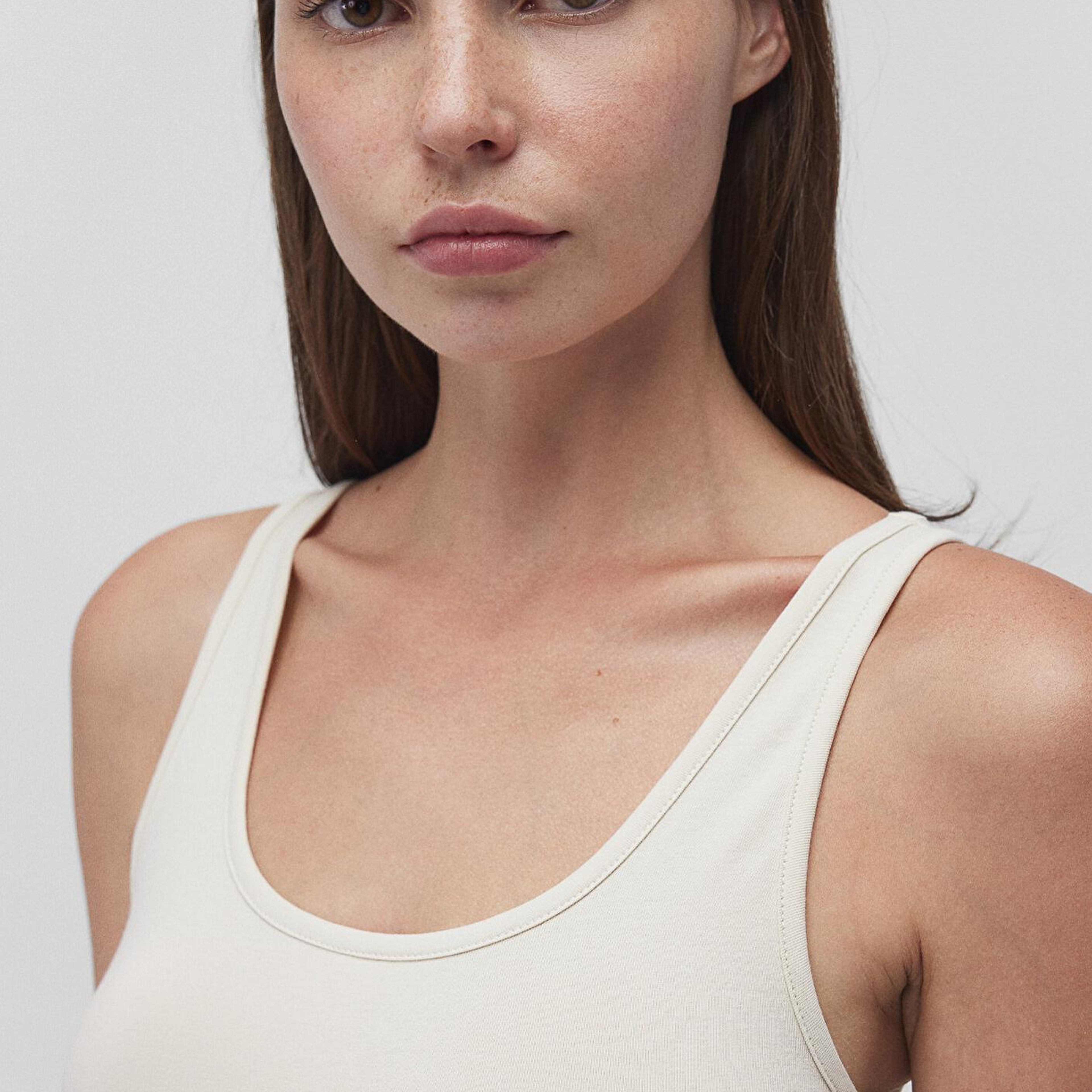 Mavi 2li Bej Haki Kadın Basic Atlet Fitted / Vücuda Oturan Kesim 1611367-70134