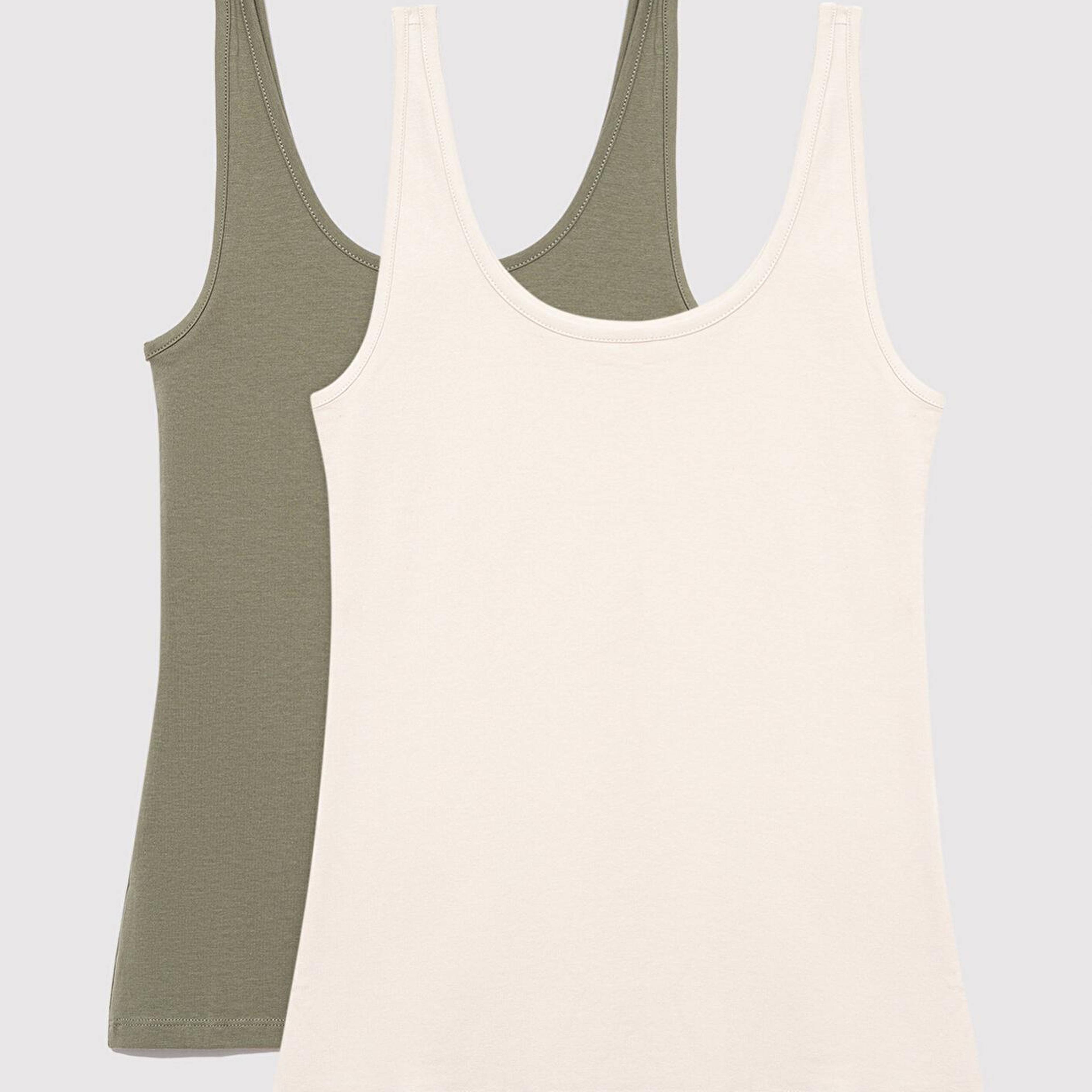 Mavi 2li Bej Haki Kadın Basic Atlet Fitted / Vücuda Oturan Kesim 1611367-70134