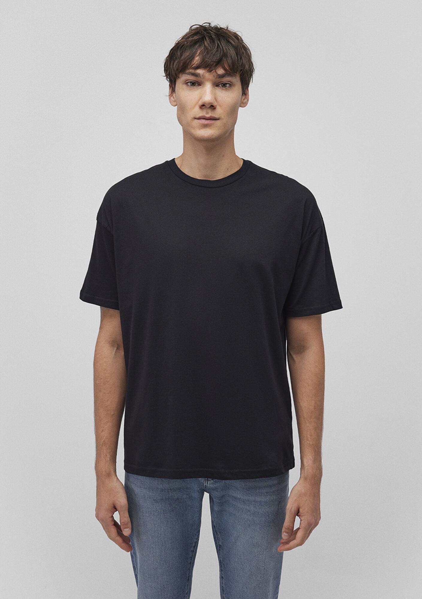 Mavi 2li Oversize Siyah Basic Tişört Oversize / Geniş Kesim 0612162-900