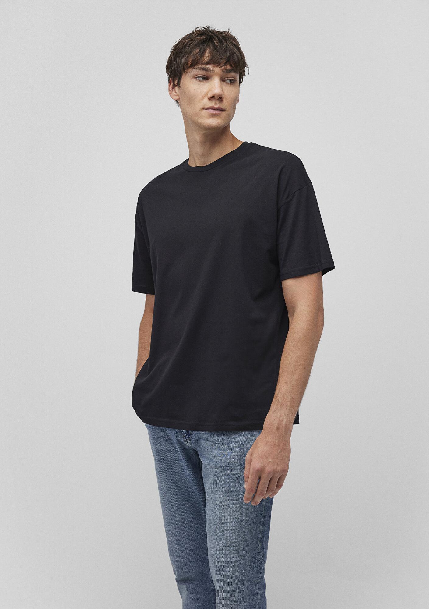 Mavi 2li Oversize Siyah Basic Tişört Oversize / Geniş Kesim 0612162-900