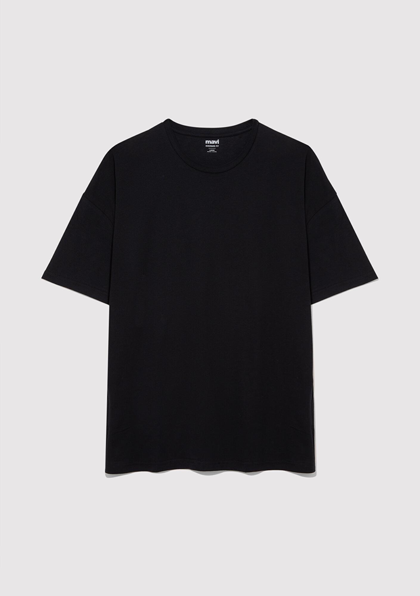 Mavi 2li Oversize Siyah Basic Tişört Oversize / Geniş Kesim 0612162-900