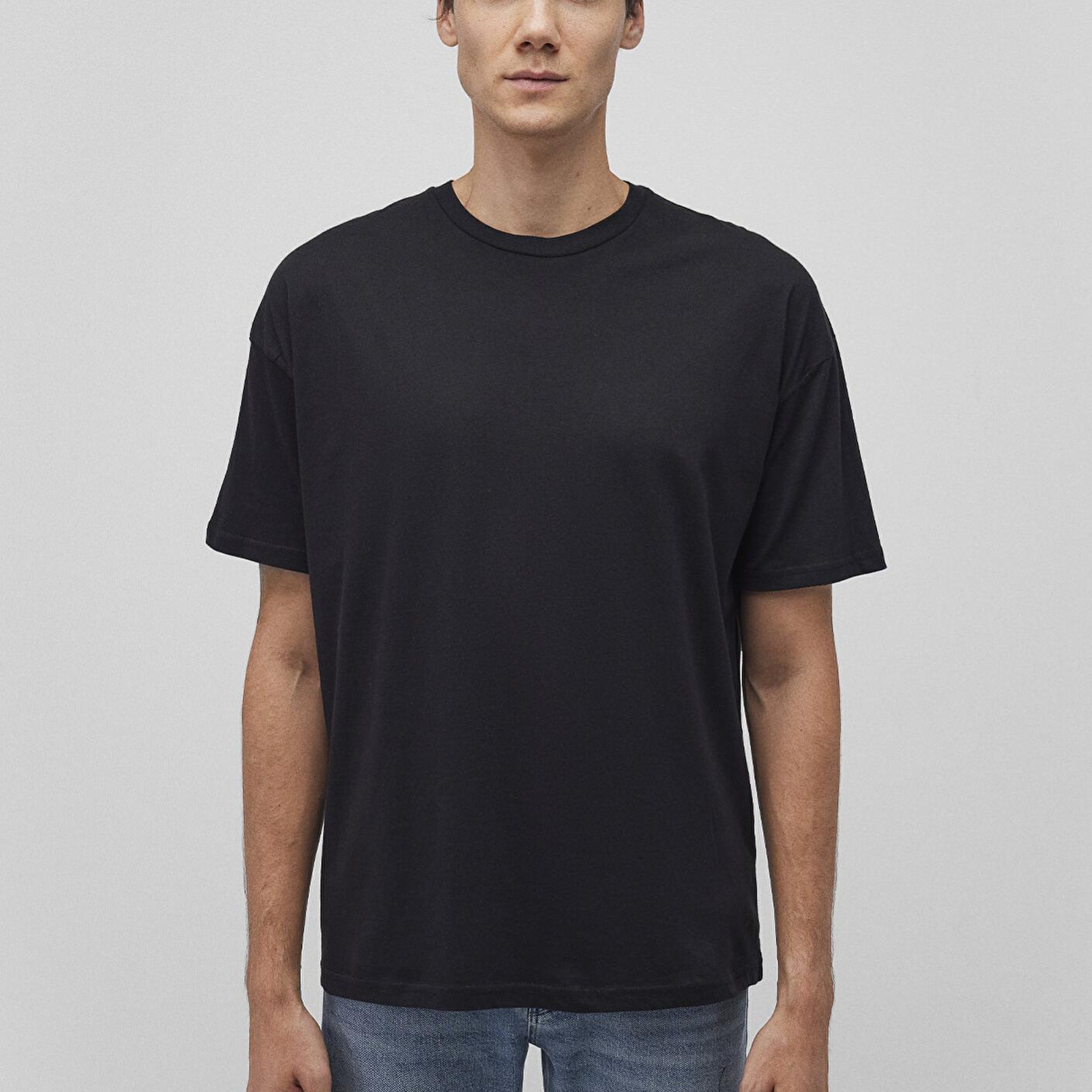 Mavi 2li Oversize Siyah Basic Tişört Oversize / Geniş Kesim 0612162-900