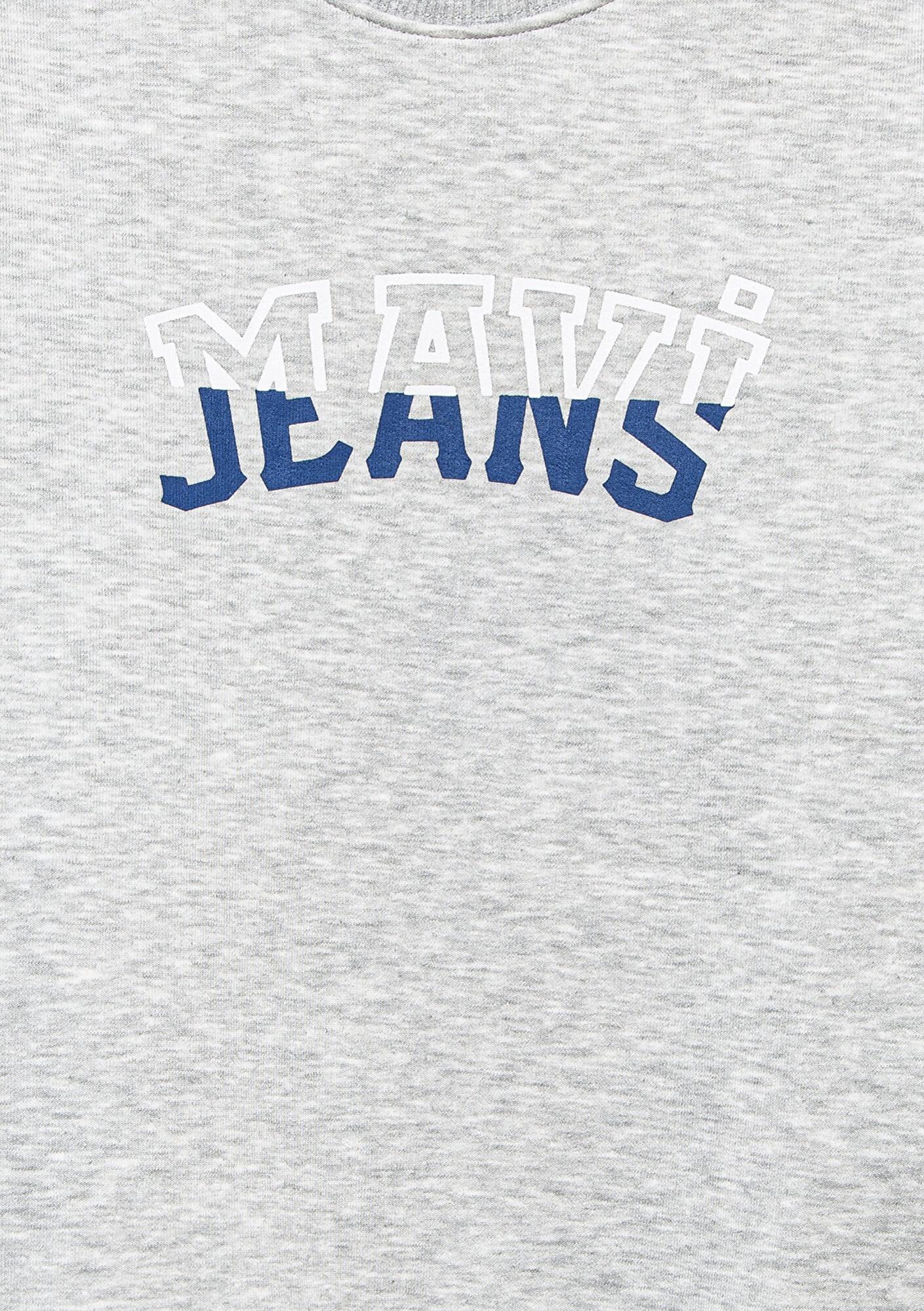 Mavi Mavi Logo Baskılı Gri Sweatshirt 6S10031-85438