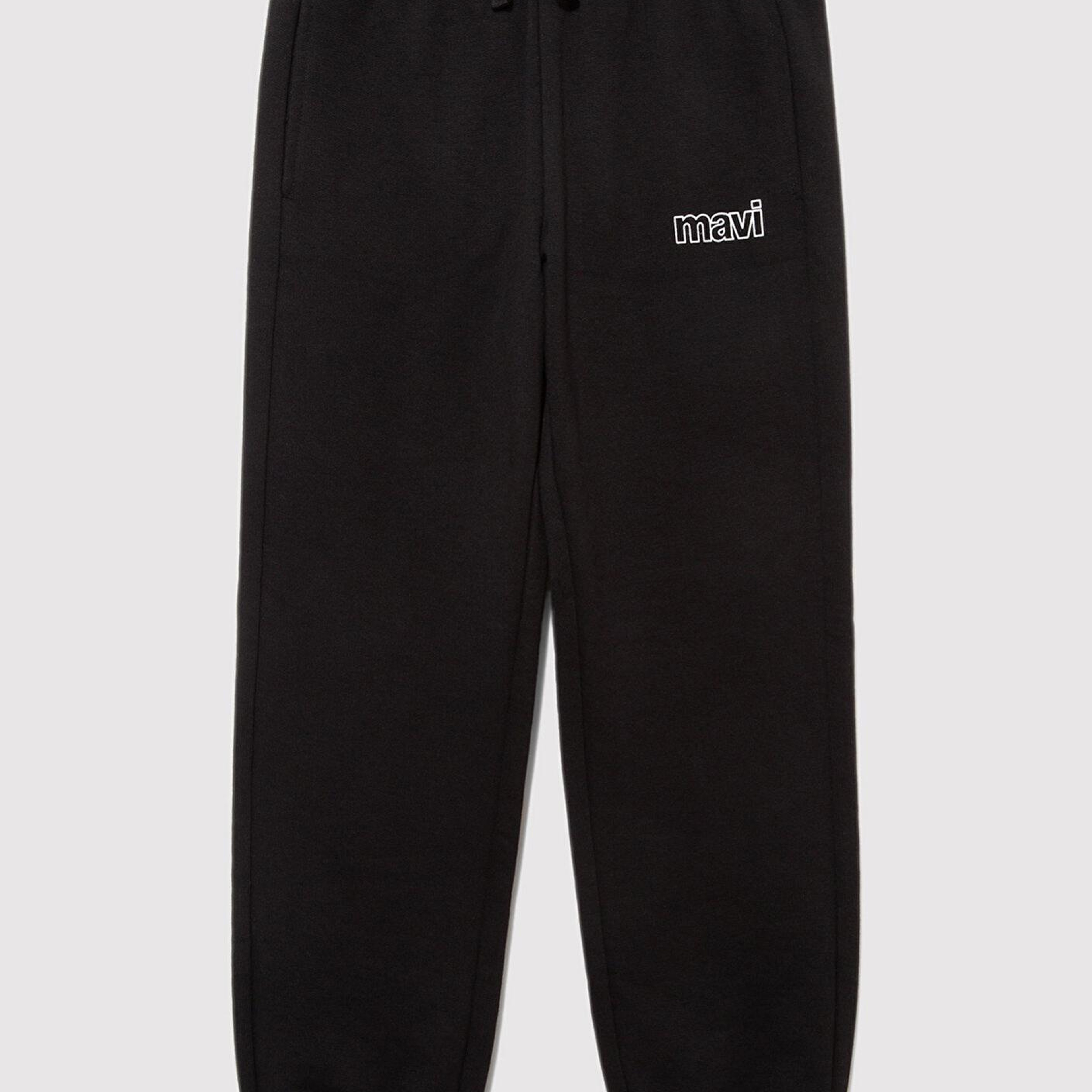 Mavi Mavi Logo Baskılı Siyah Eşofman Altı 6010004-900