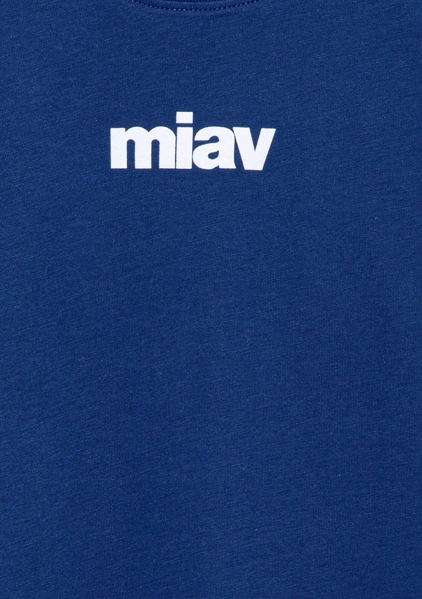 Mavi Miav Baskılı Mavi Çocuk Tişört Regular Fit / Normal Kesim 6633270722