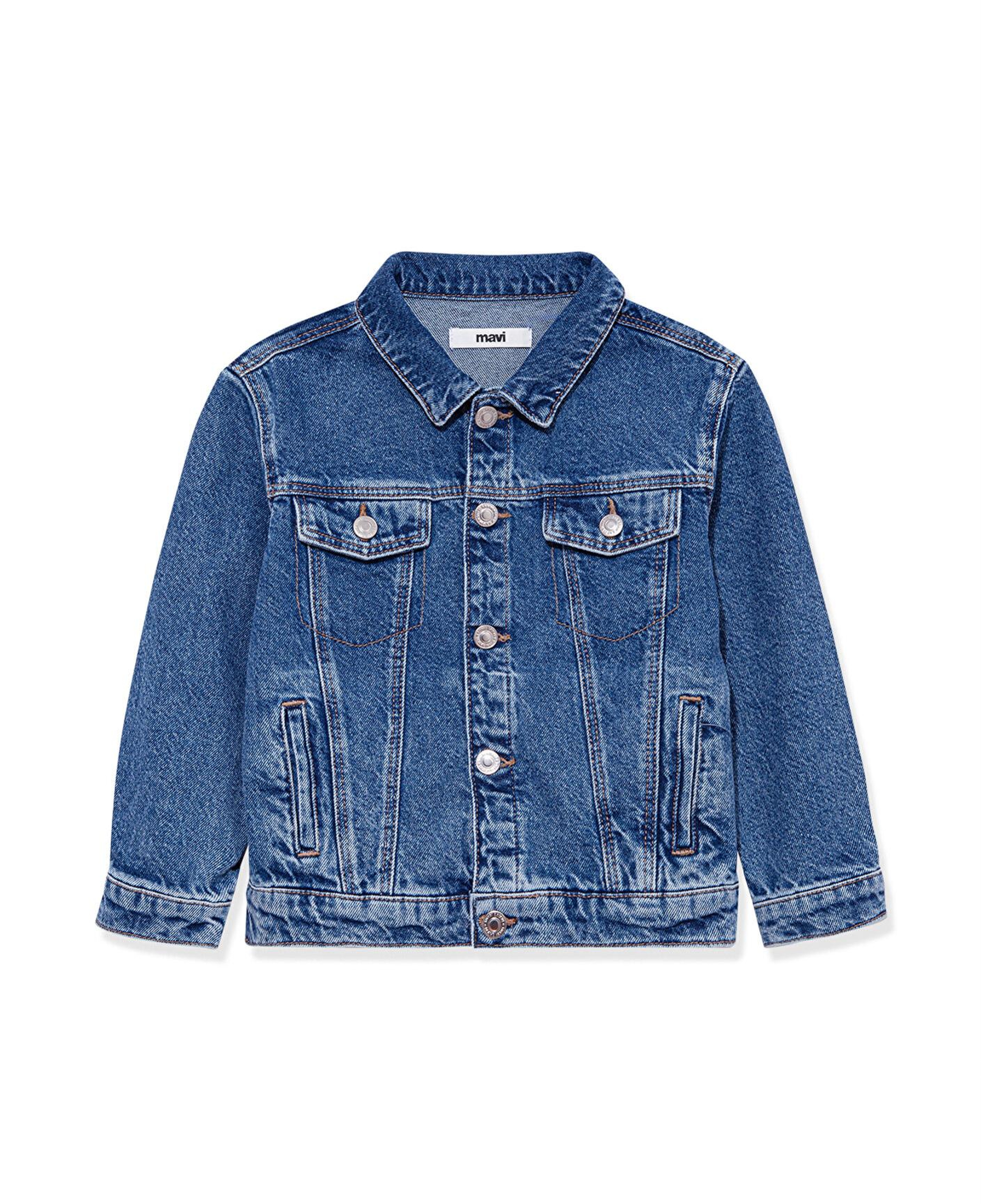 Mavi Ken 90lar Koyu Mavi Jean Ceket 6110001-86708