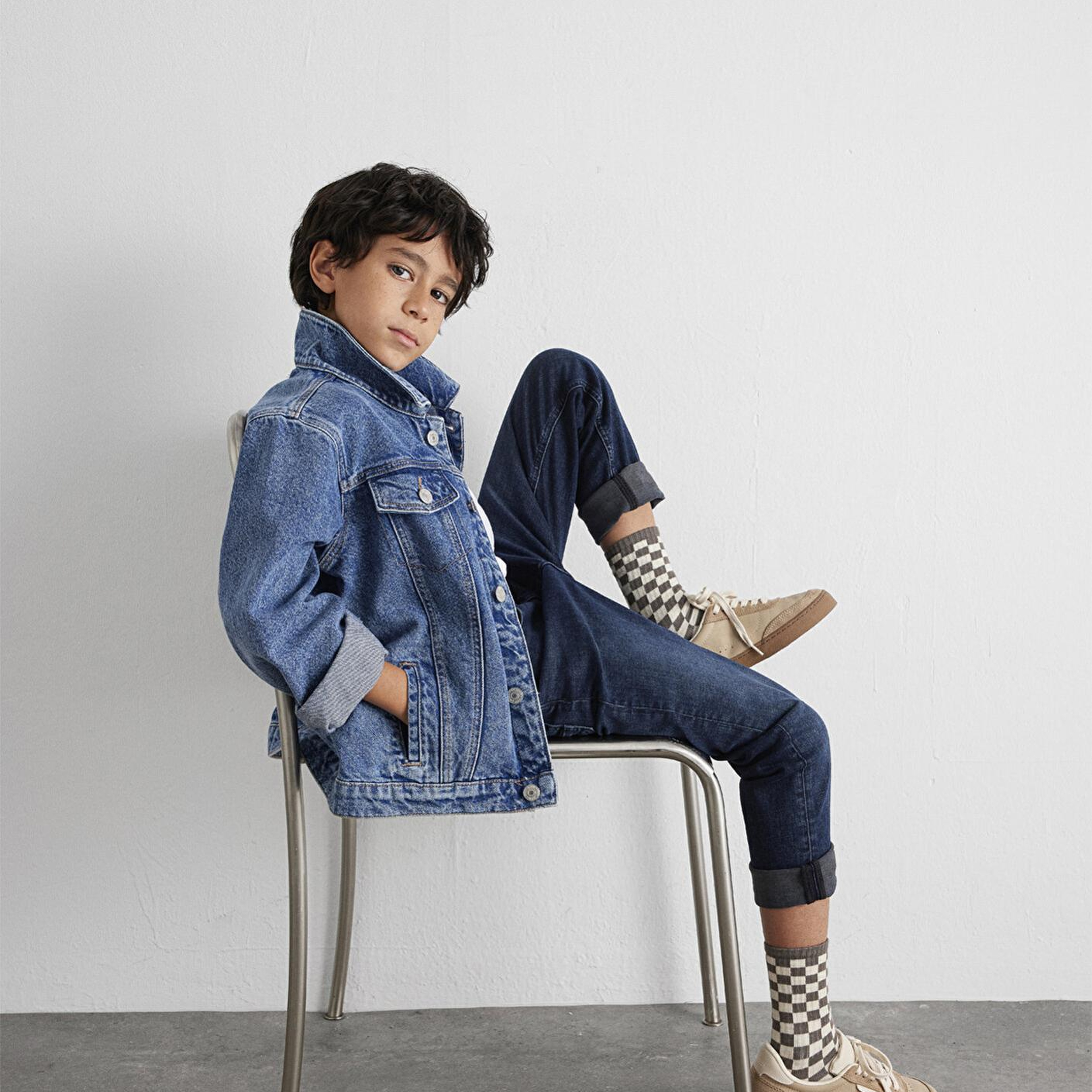 Mavi Ken 90lar Koyu Mavi Jean Ceket 6110001-86708