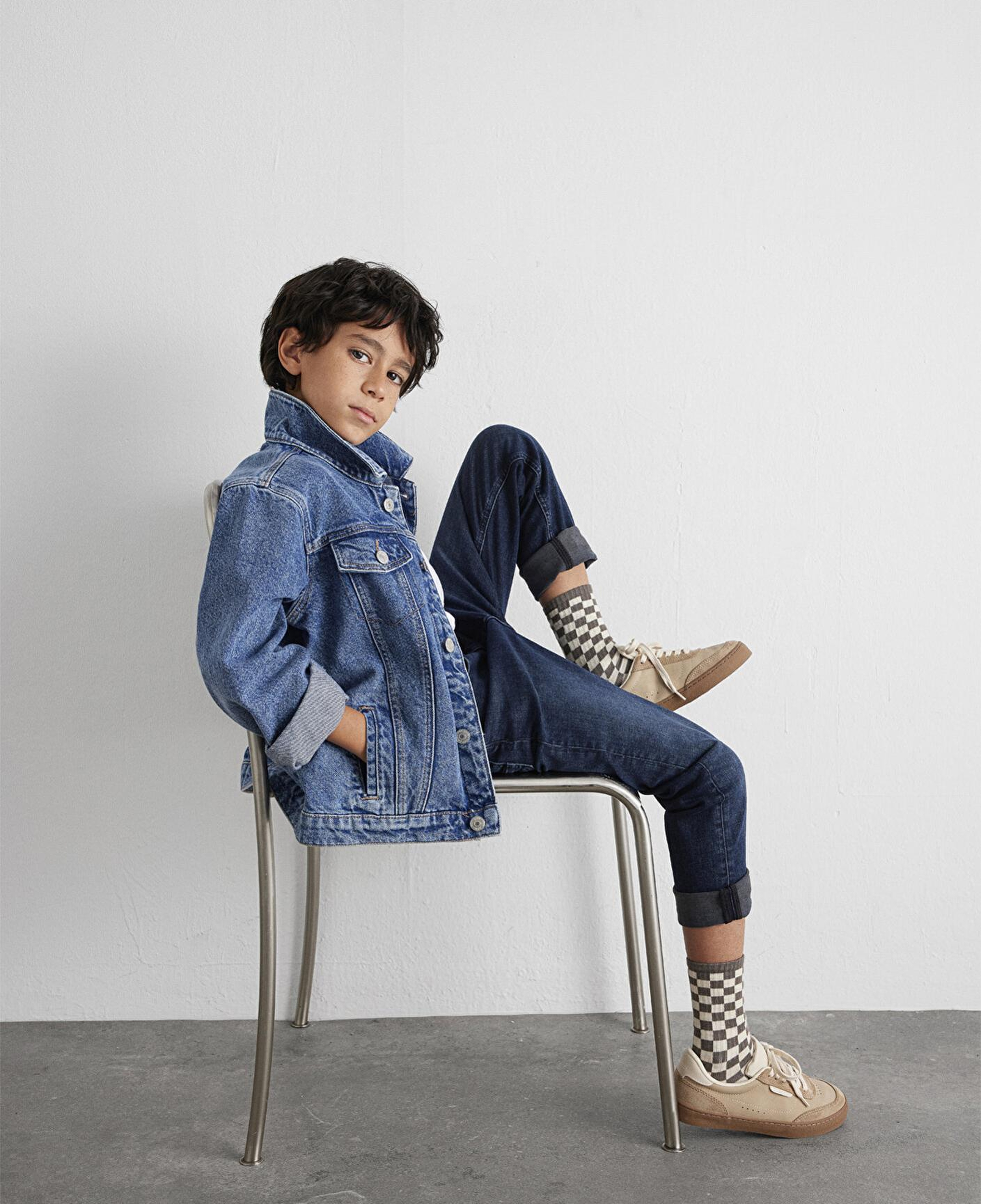 Mavi Ken 90lar Koyu Mavi Jean Ceket 6110001-86708