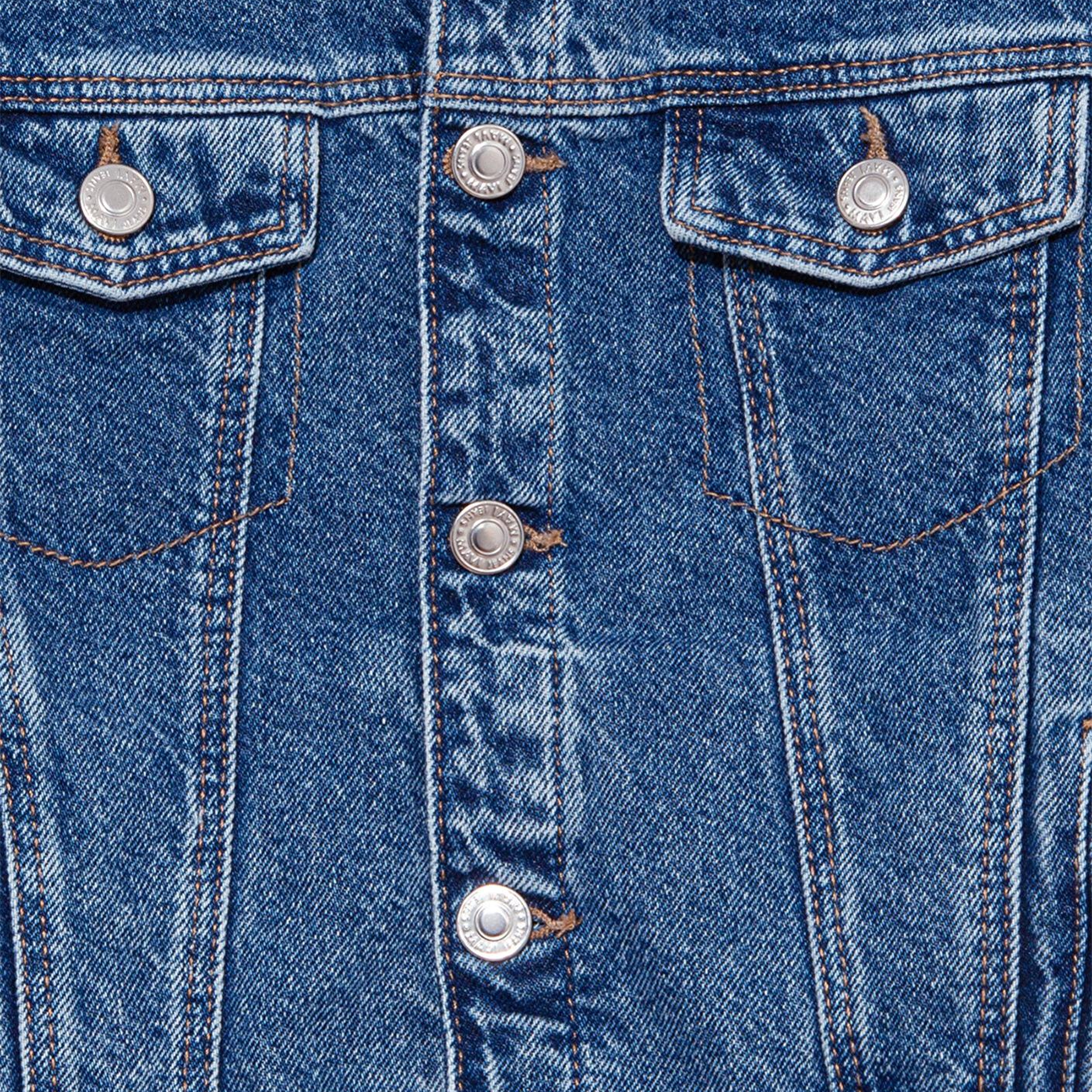 Mavi Ken 90lar Koyu Mavi Jean Ceket 6110001-86708