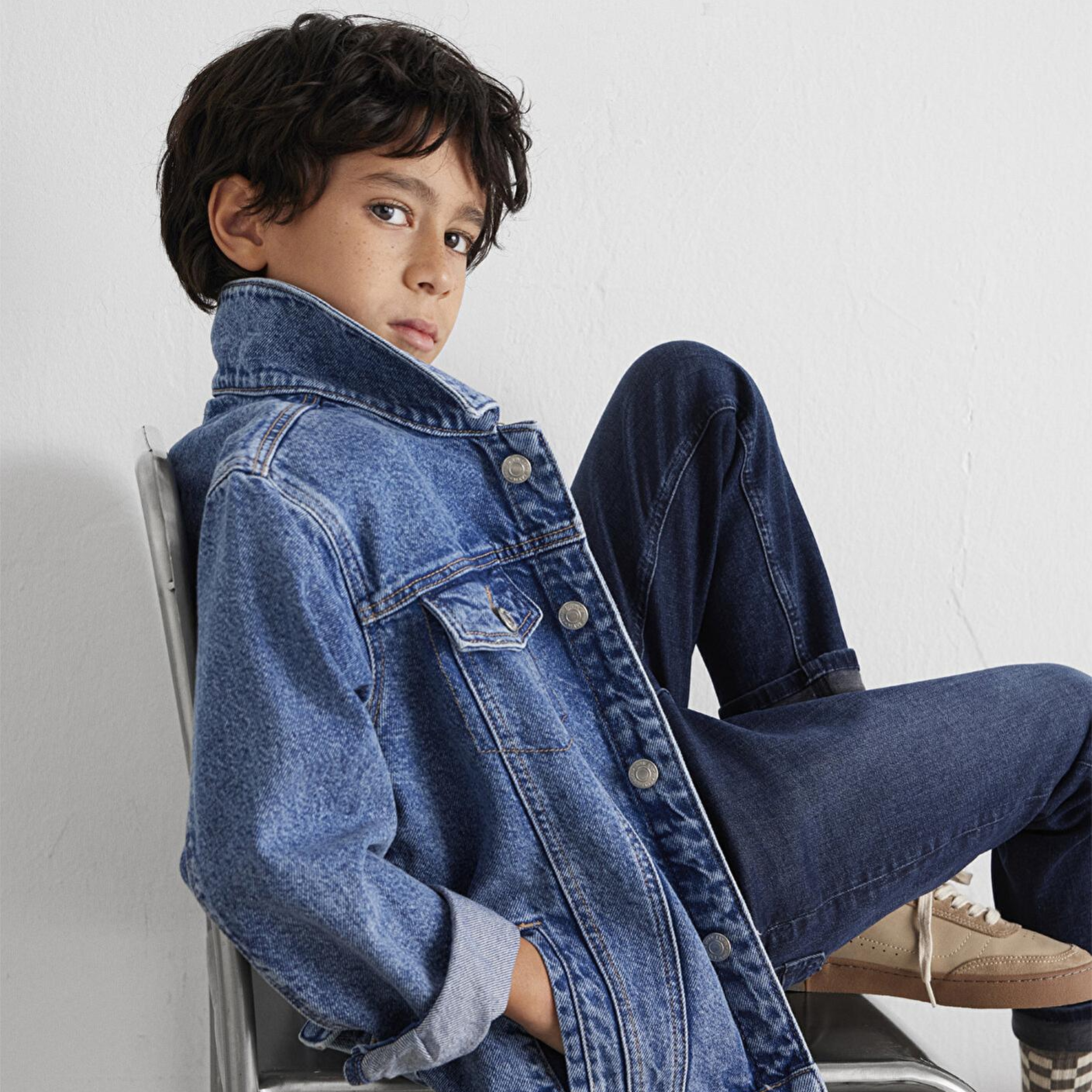 Mavi Ken 90lar Koyu Mavi Jean Ceket 6110001-86708