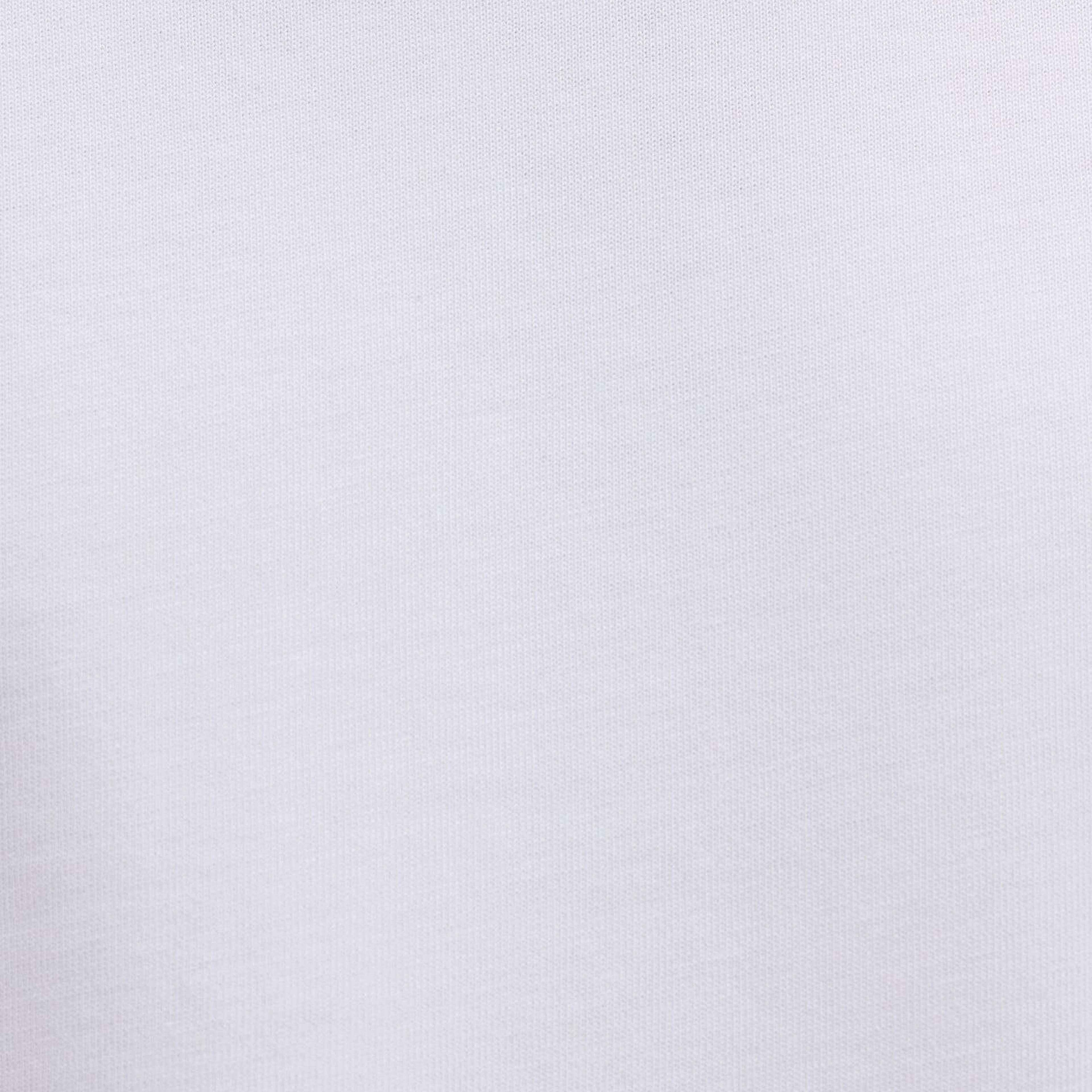 Mavi Logo Kol Detaylı Beyaz Basic Tişört Loose Fit / Bol Rahat Kesim 0611924-620