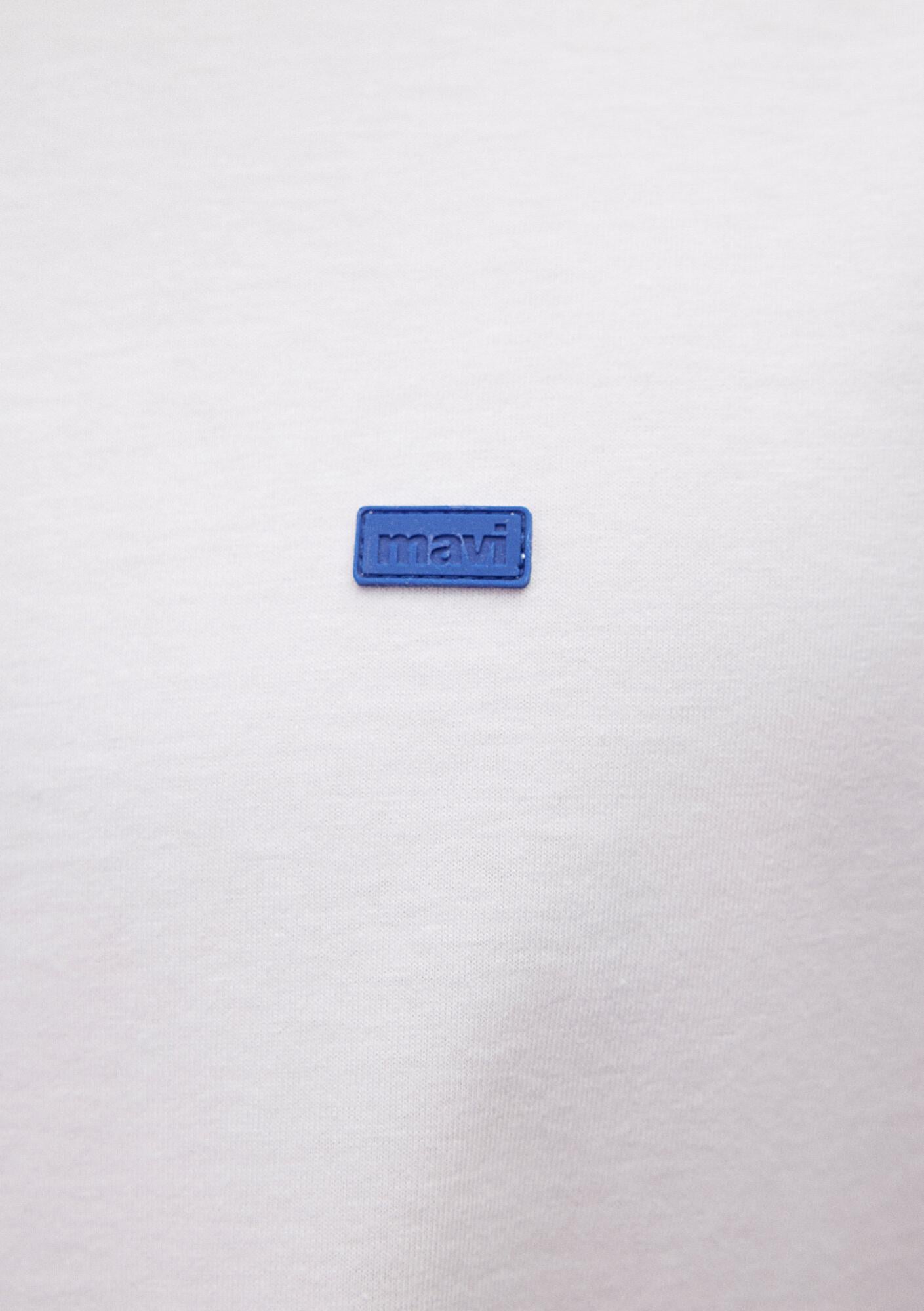 Mavi Bisiklet Yaka Basic Beyaz Tişört Oversize / Geniş Kesim 0611931-620