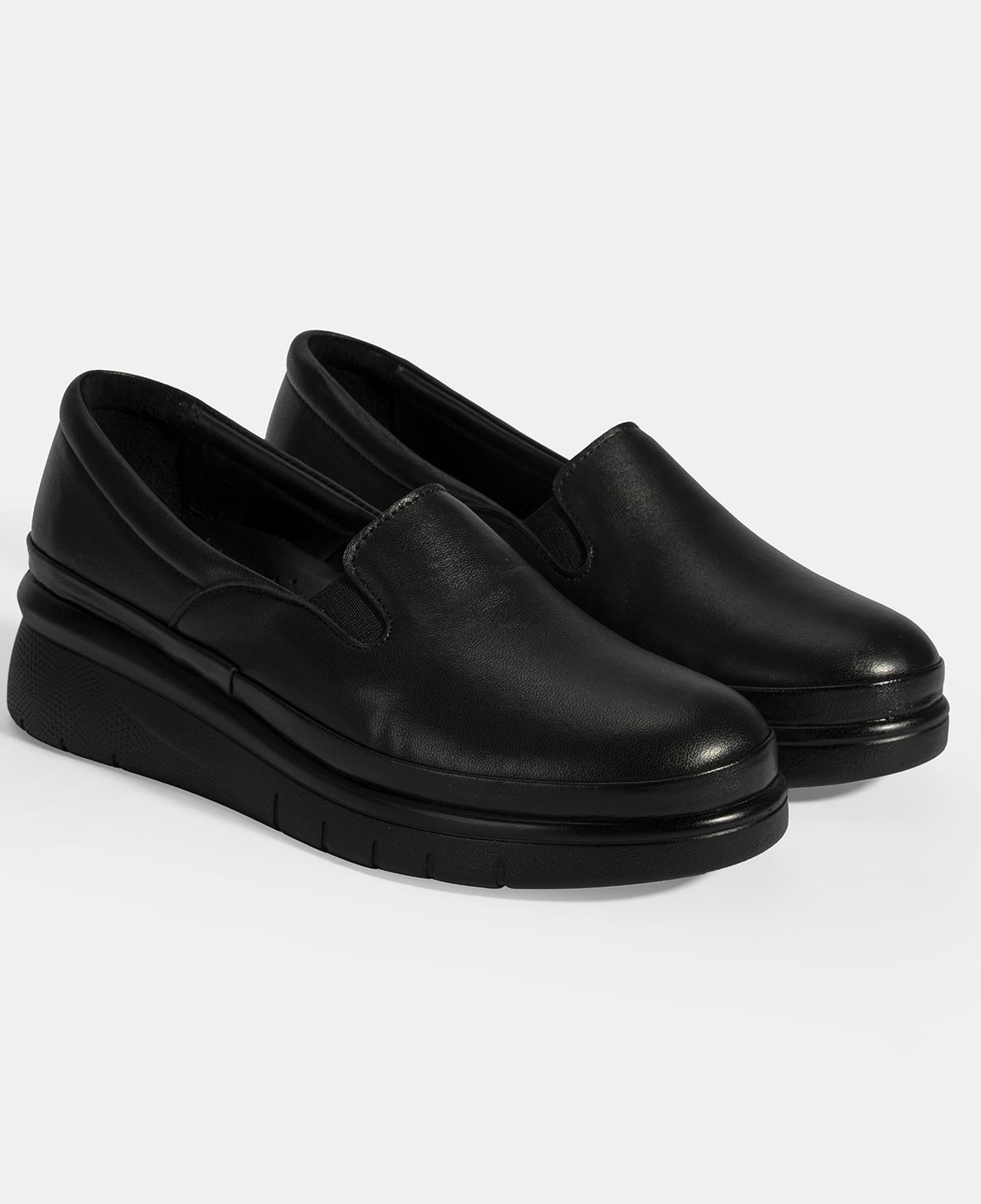 Kadın Siyah DesaComfort Deri Günlük Ayakkabı