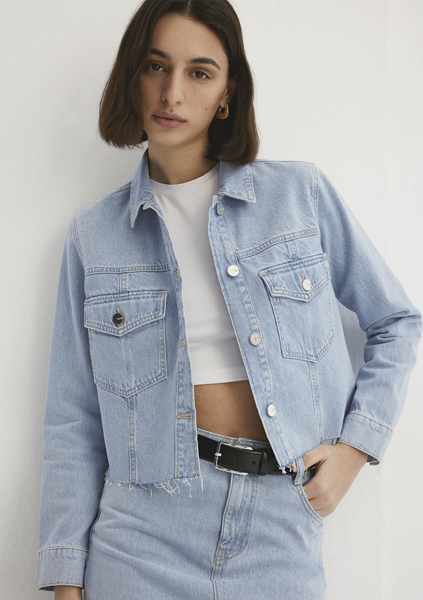 Mavi Thalia Mavi Premium Buz Mavi Jean Ceket 1110289-86792