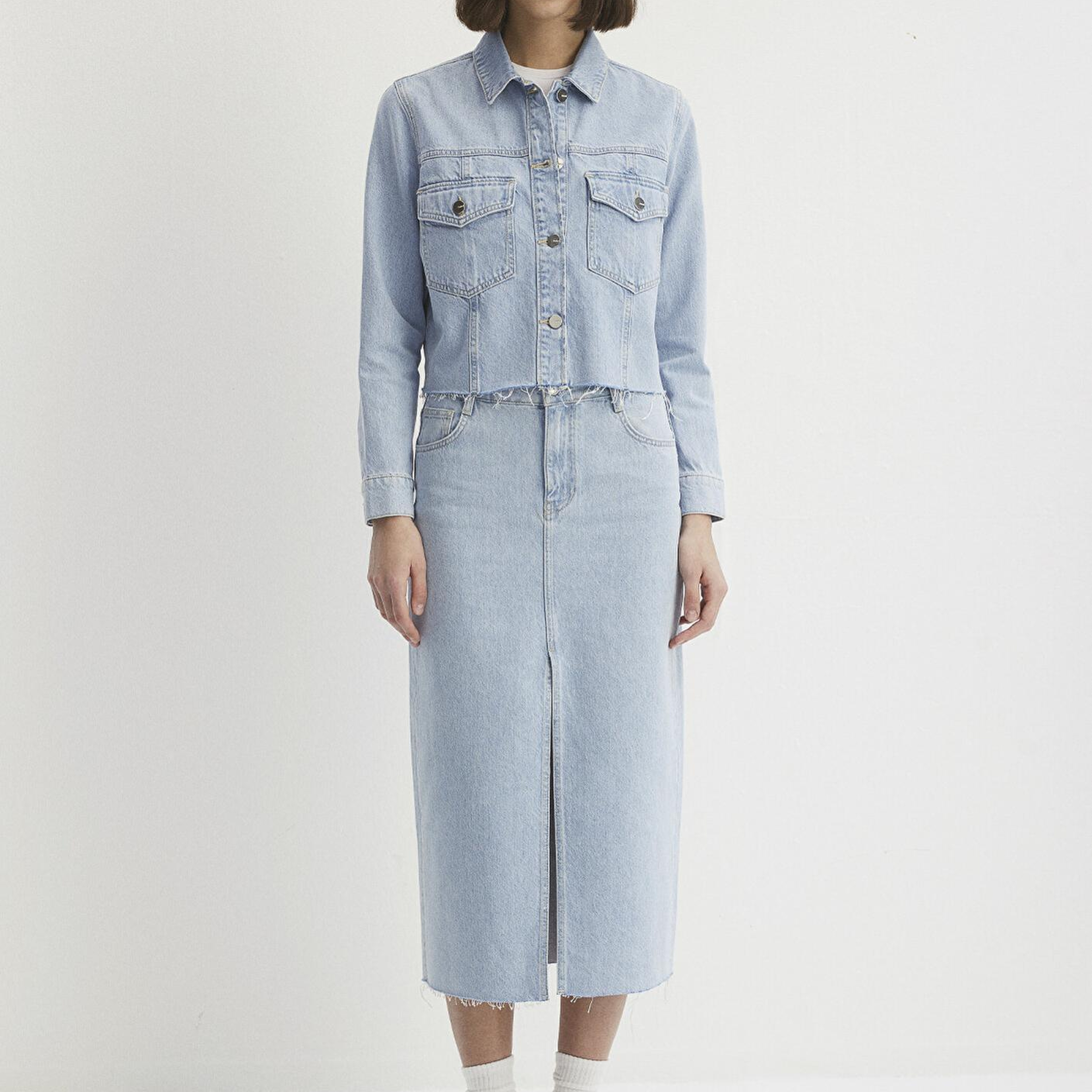 Mavi Thalia Mavi Premium Buz Mavi Jean Ceket 1110289-86792