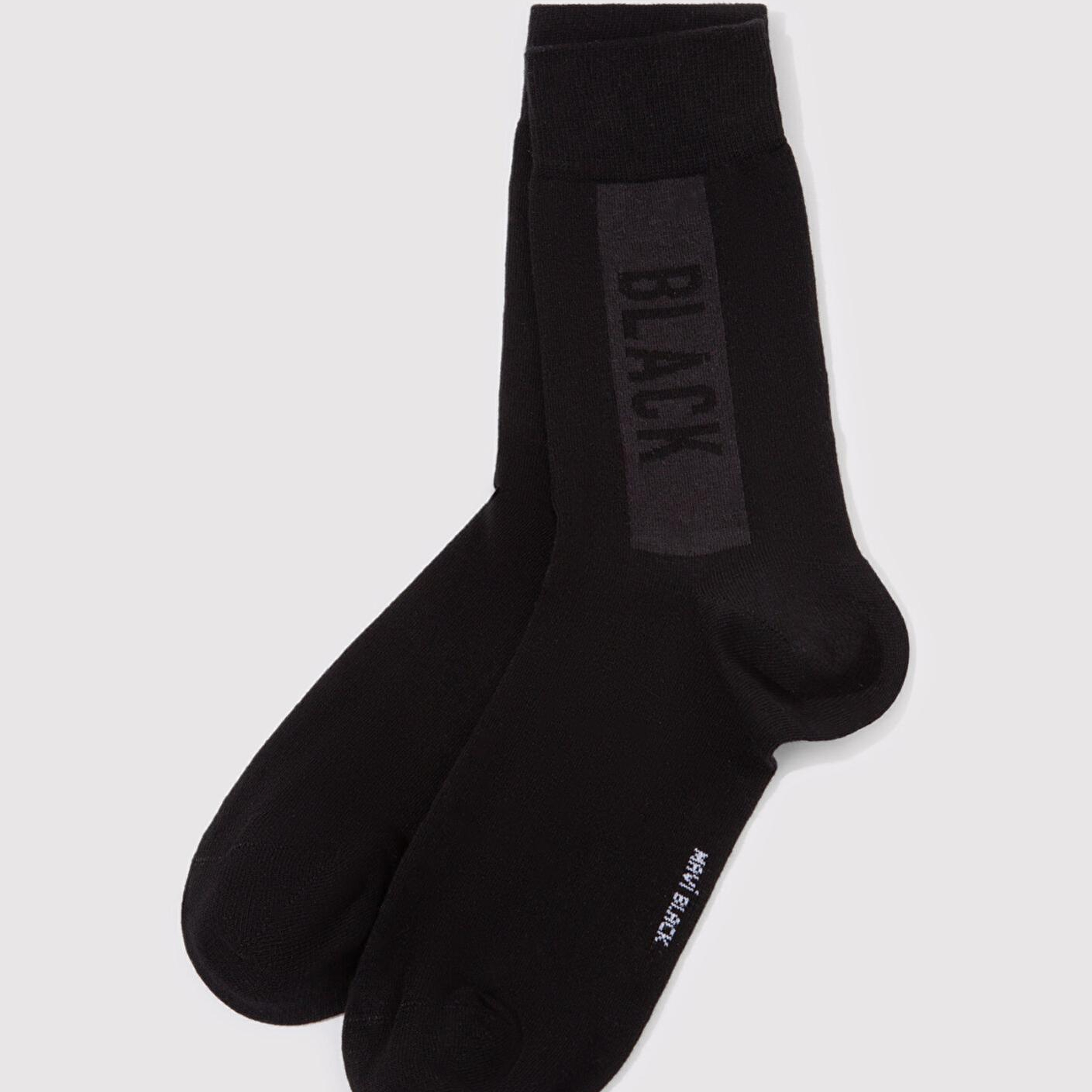 Mavi Mavi Black Baskılı Siyah Soket Çorap 0911366-900