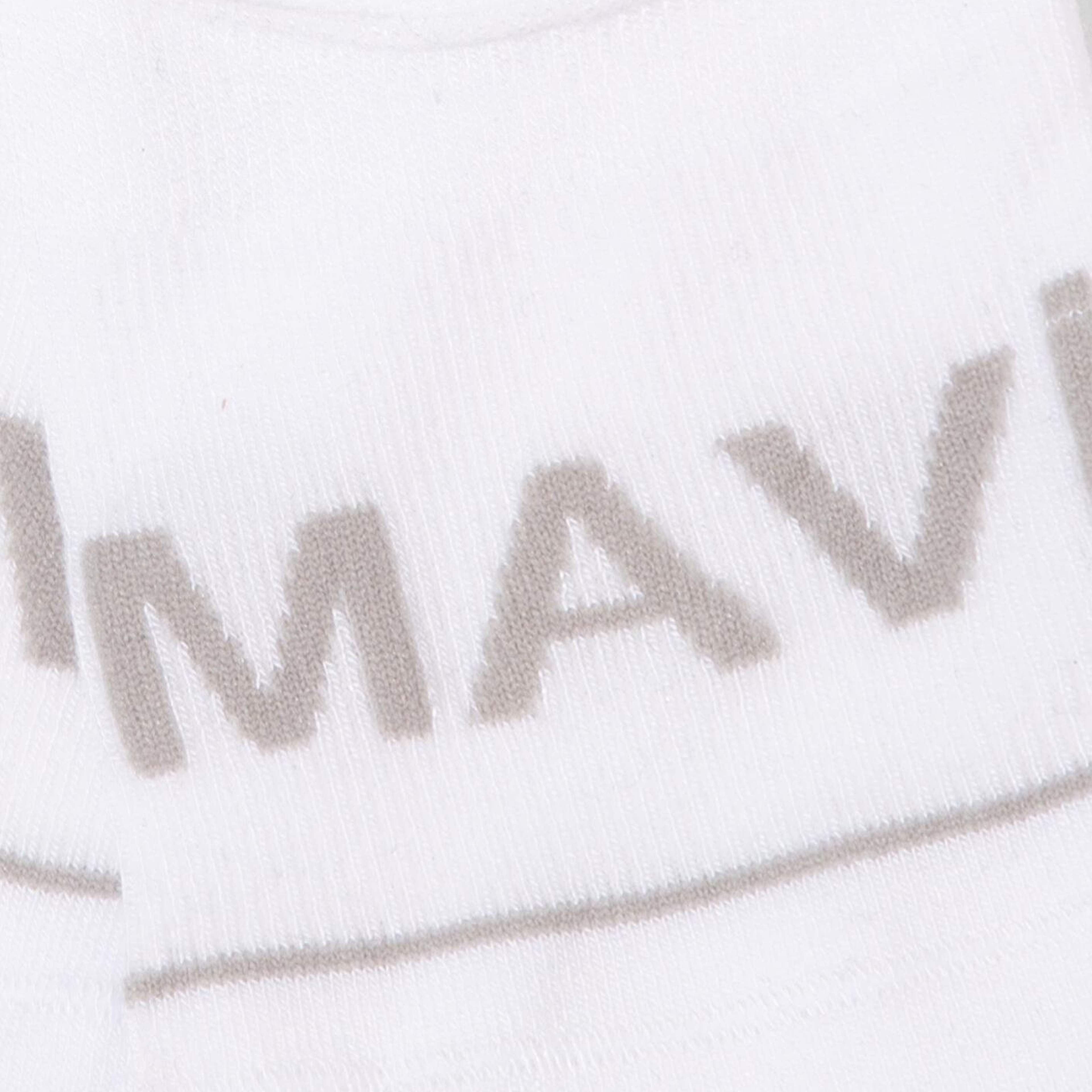 Mavi Mavi Logo Baskılı Beyaz Babet Çorabı 0911319-620