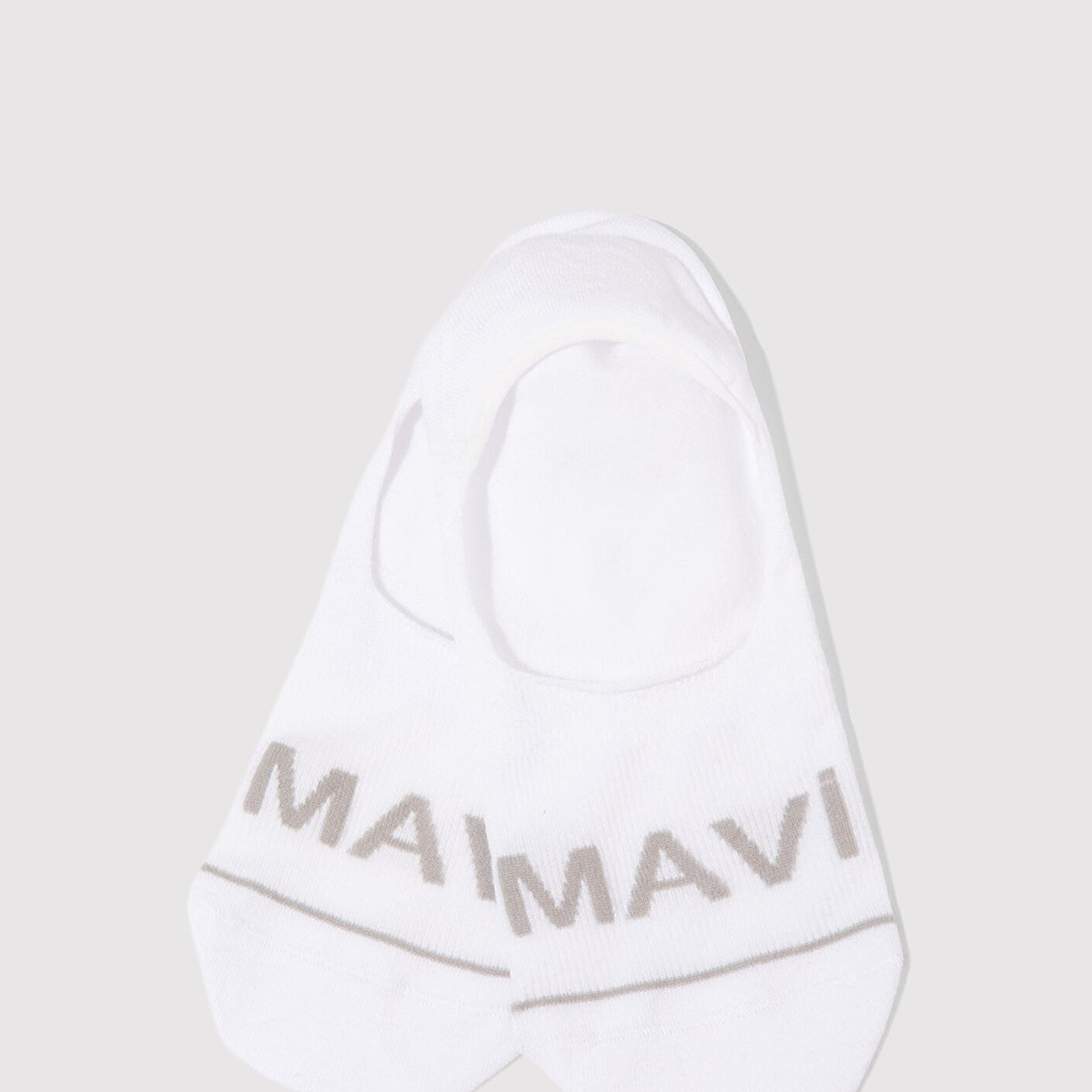 Mavi Mavi Logo Baskılı Beyaz Babet Çorabı 0911319-620