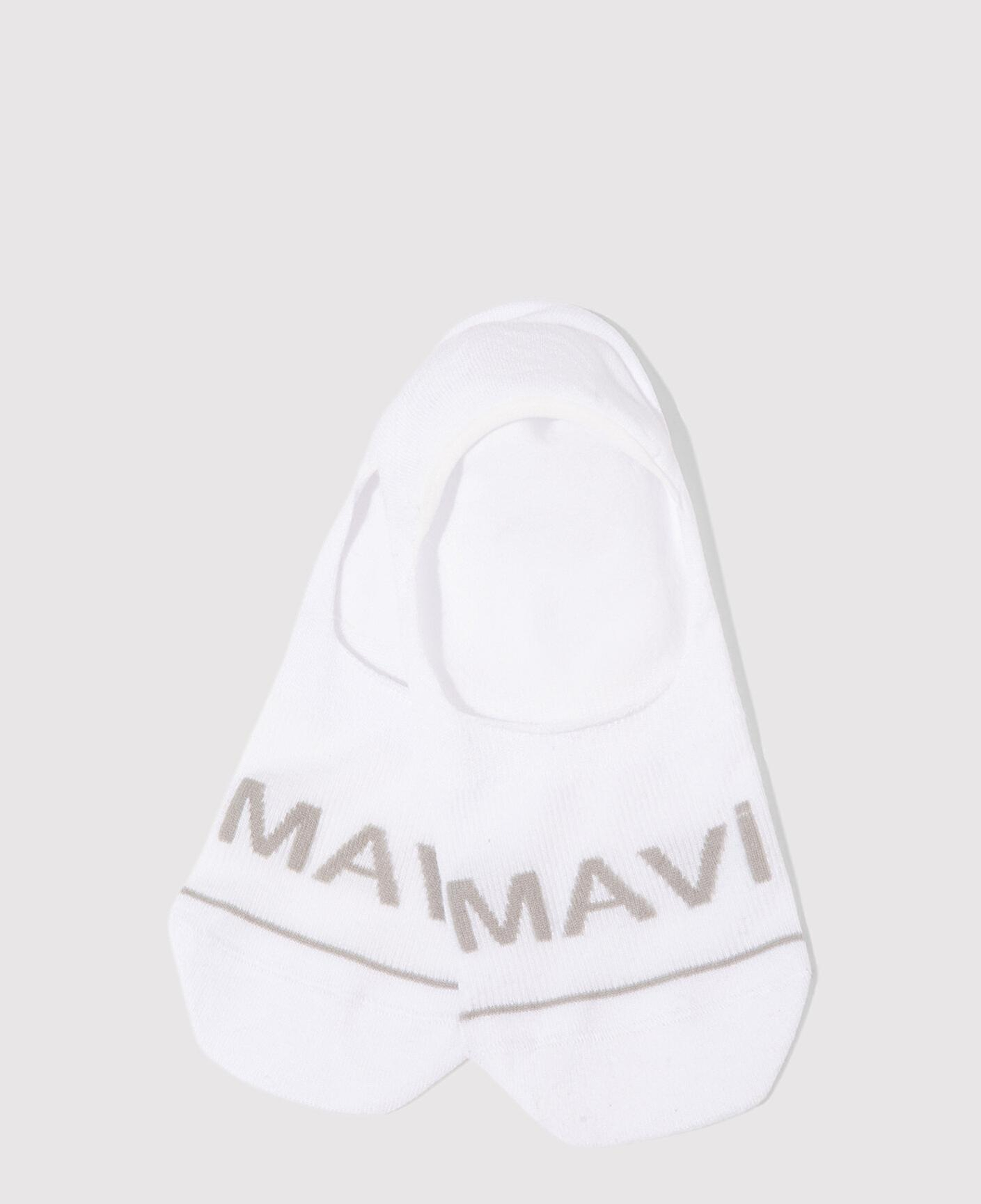 Mavi Mavi Logo Baskılı Beyaz Babet Çorabı 0911319-620