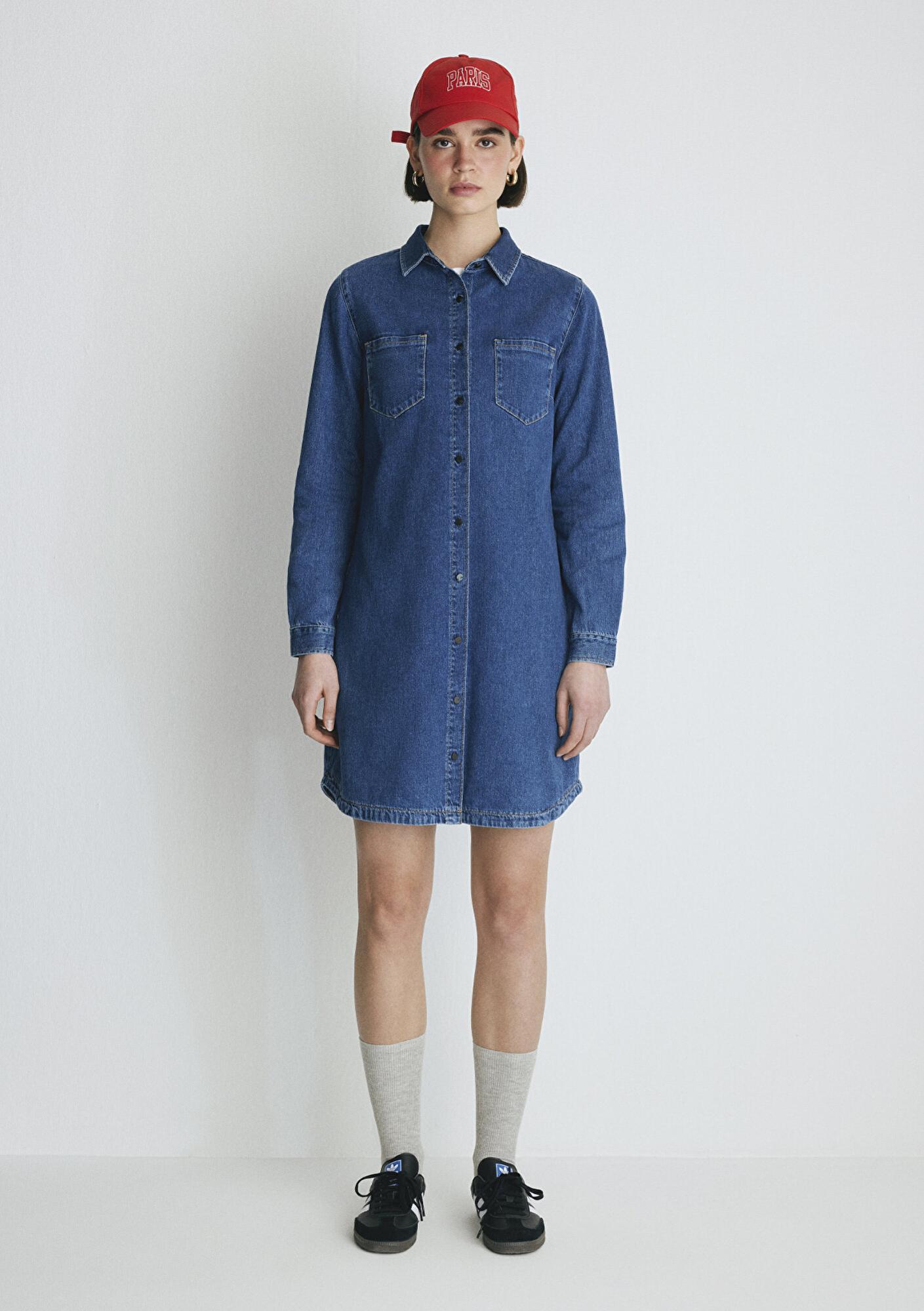 Mavi Liz Everyday Koyu Mavi  Jean Elbise 130656-86430