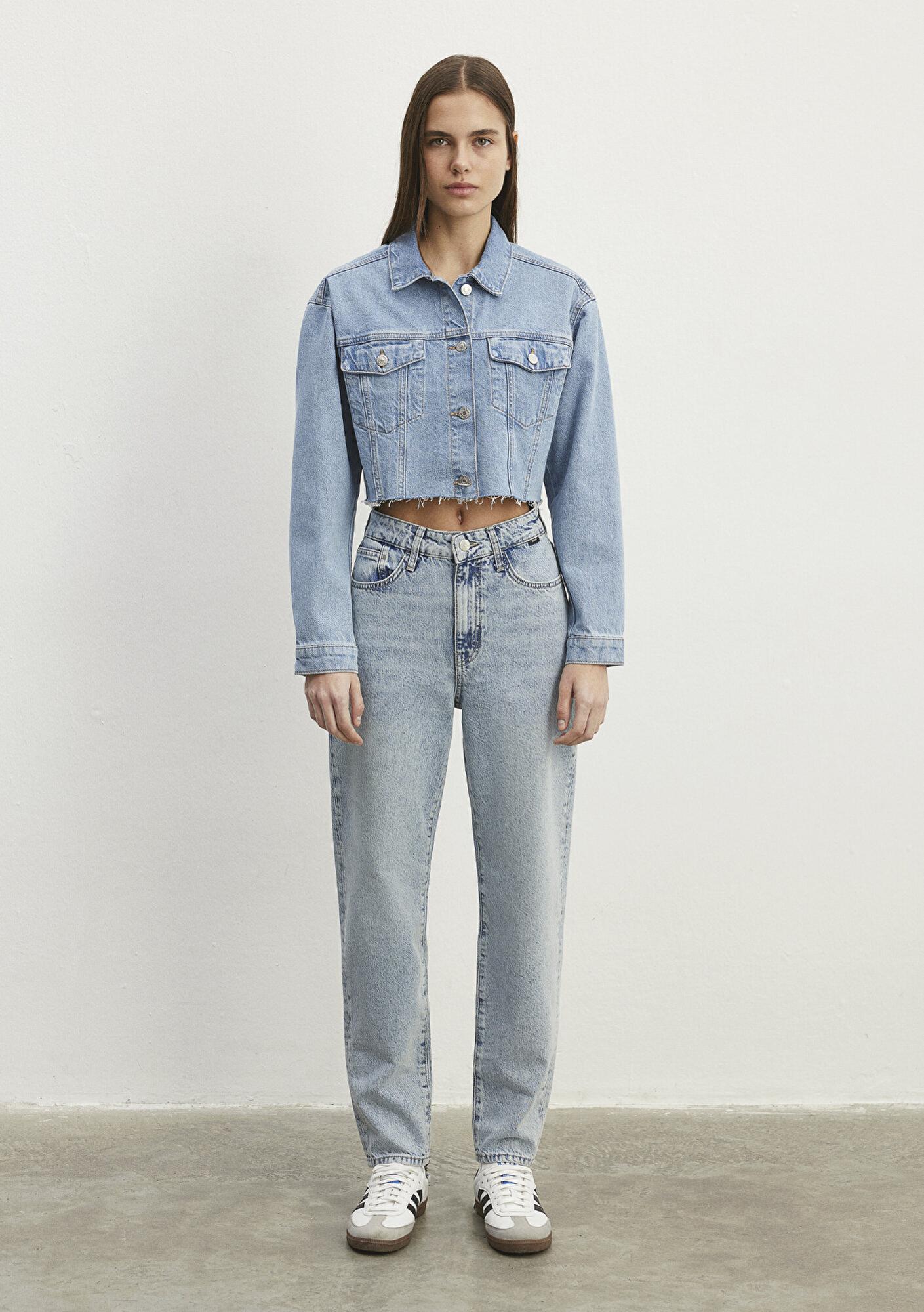 Mavi Brenda 90lar İndigo Mavisi Jean Ceket 1110118-86443