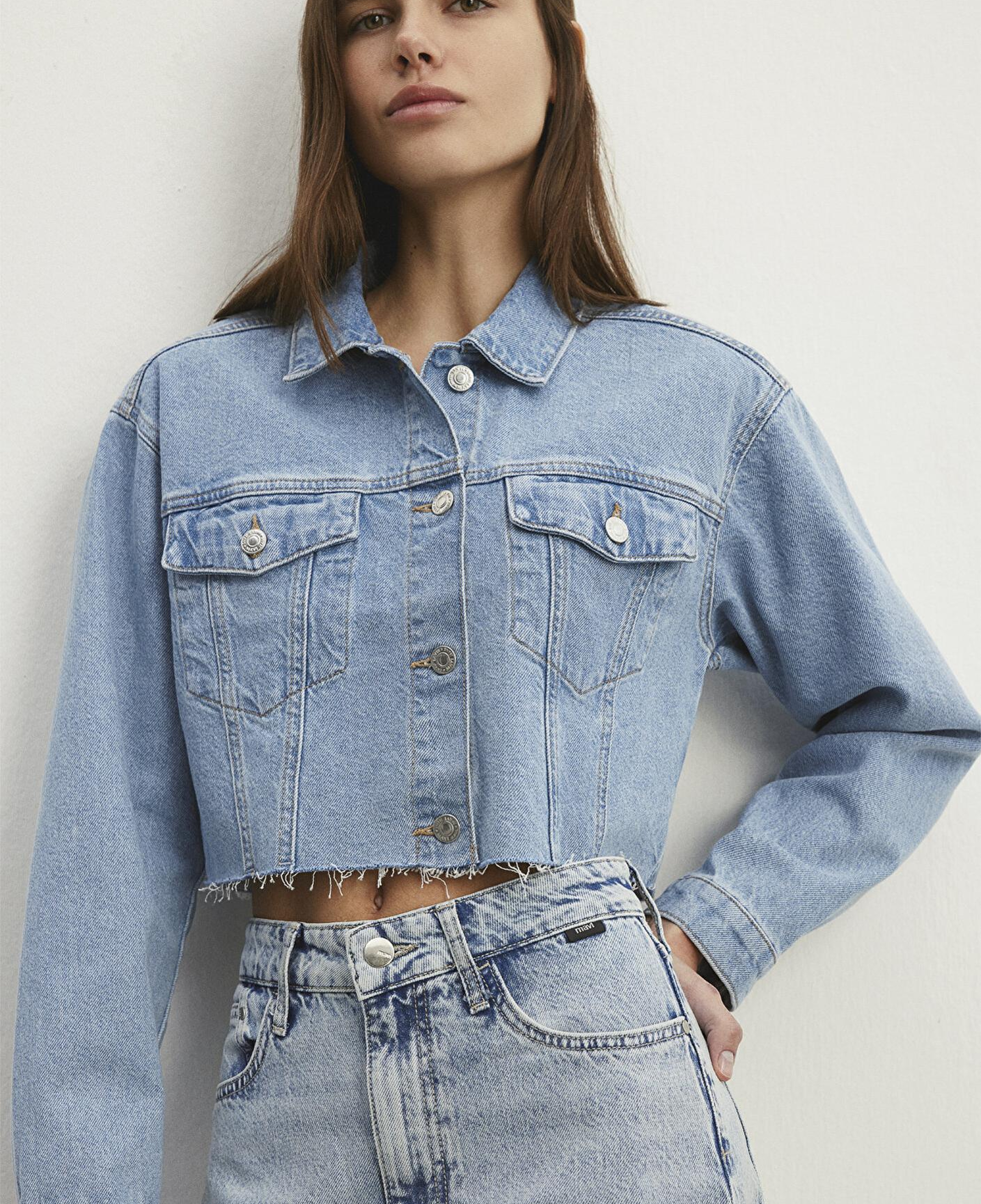 Mavi Brenda 90lar İndigo Mavisi Jean Ceket 1110118-86443