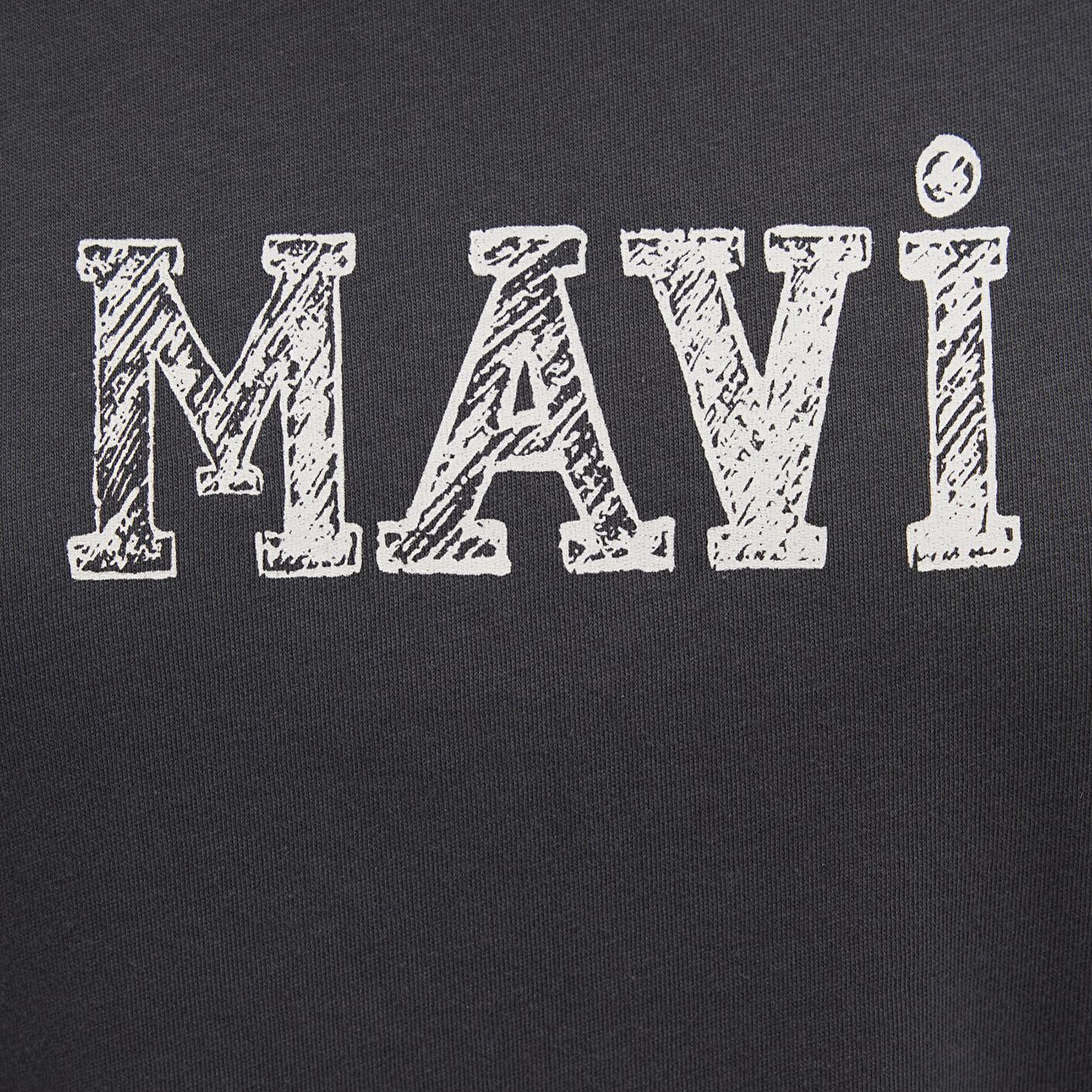 Mavi Mavi Baskılı Antrasit Tişört Regular Fit / Normal Kesim 1612232-34853