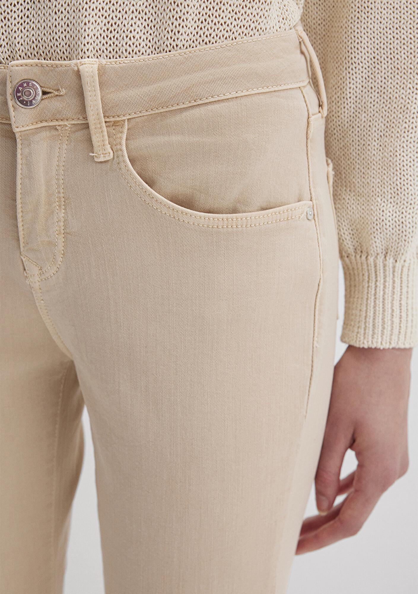 Mavi Ada Mavi Premium Krem Gabardin Pantolon 1020586447