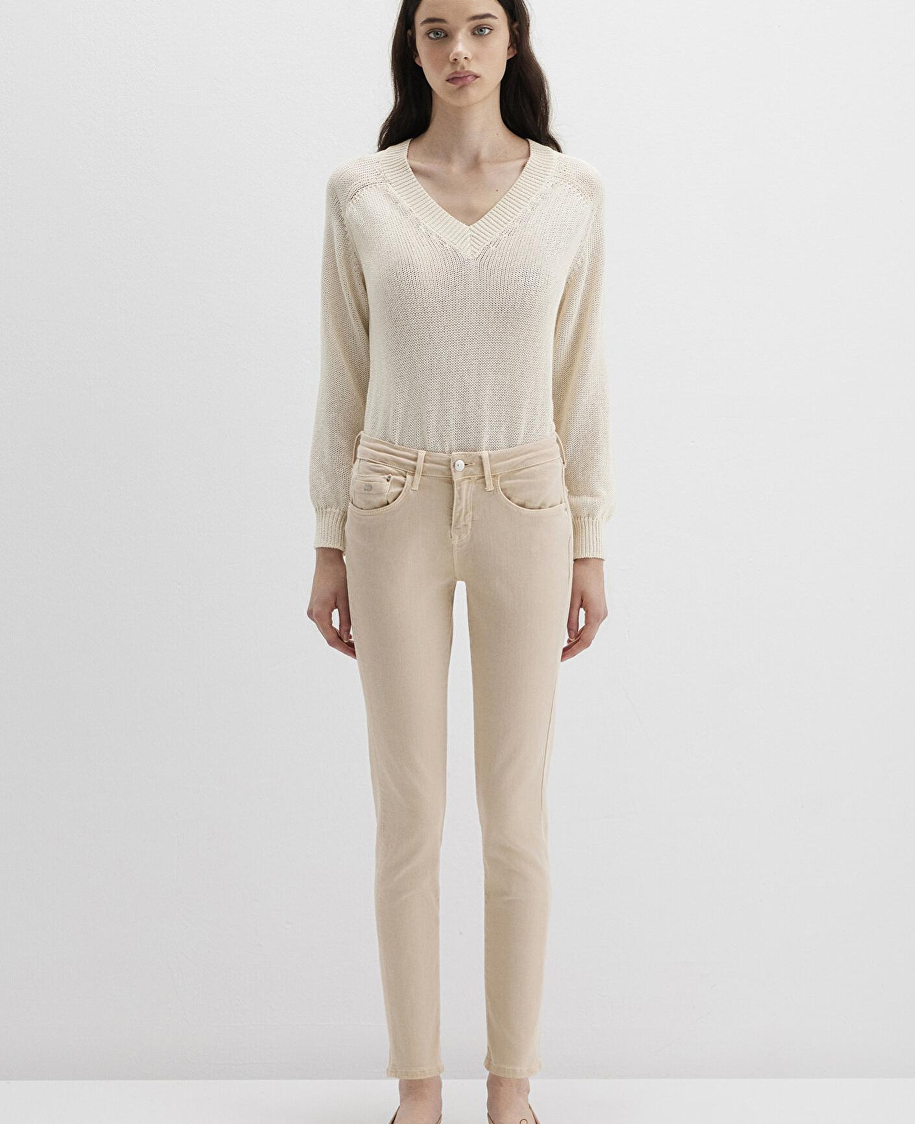 Mavi Ada Mavi Premium Krem Gabardin Pantolon 1020586447