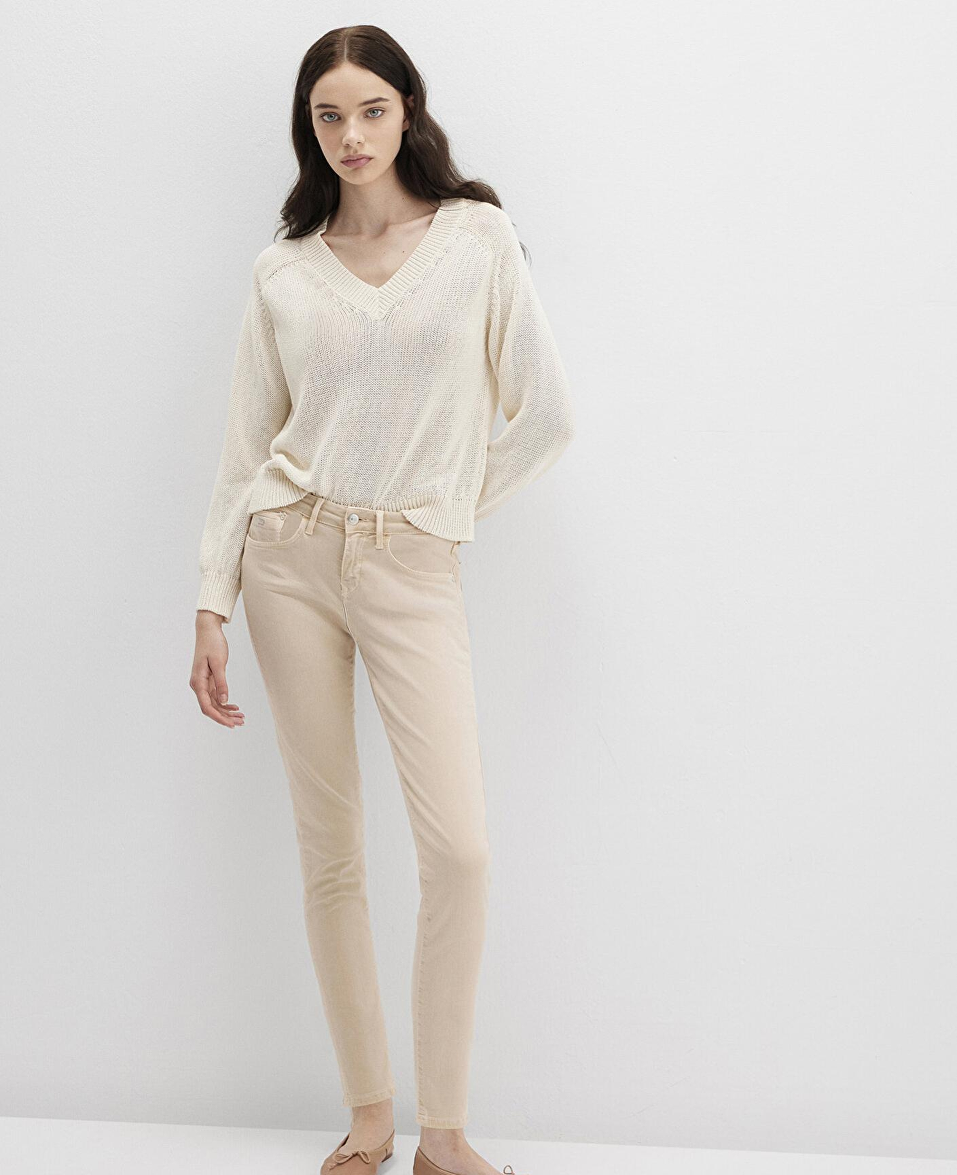 Mavi Ada Mavi Premium Krem Gabardin Pantolon 1020586447